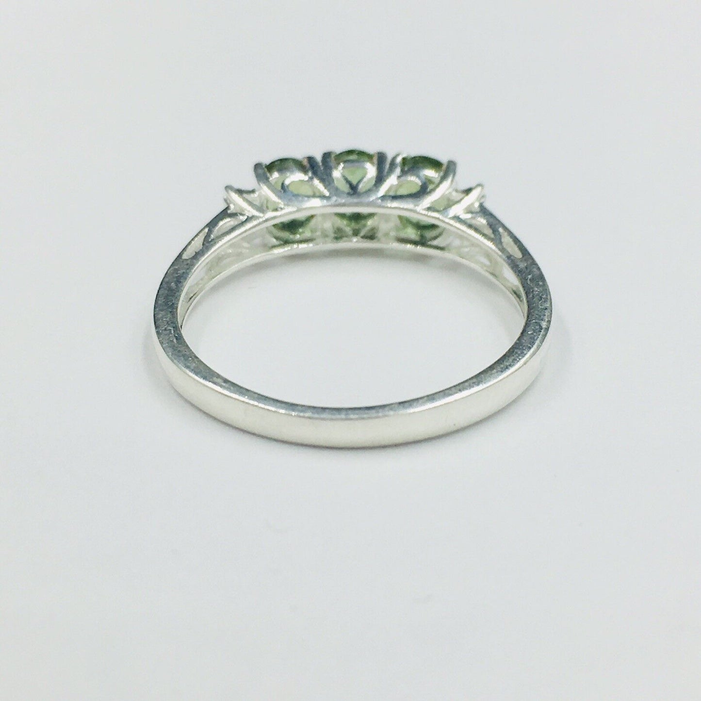 Sts Chuck Clemency Periodot Sterling Silver Ring Size 8