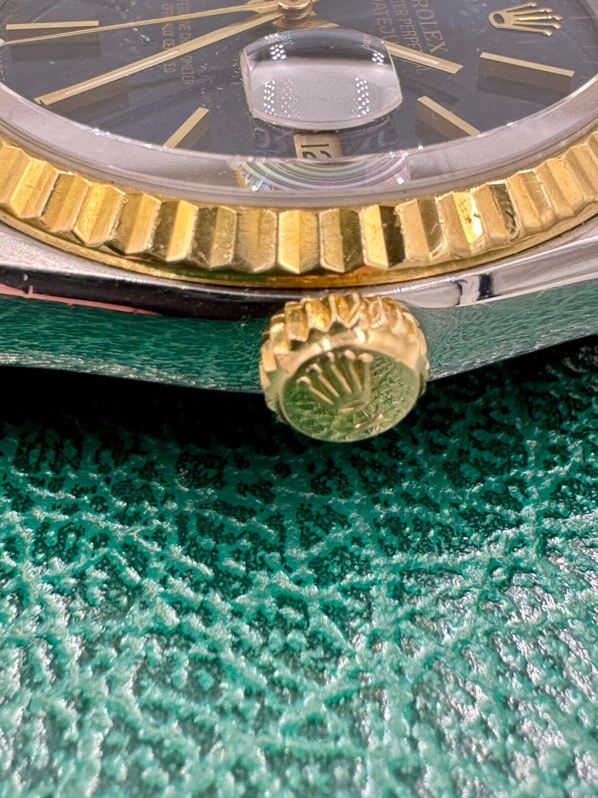Rolex Datejust Watch Ref 16233 36mm two tone Blue Dial