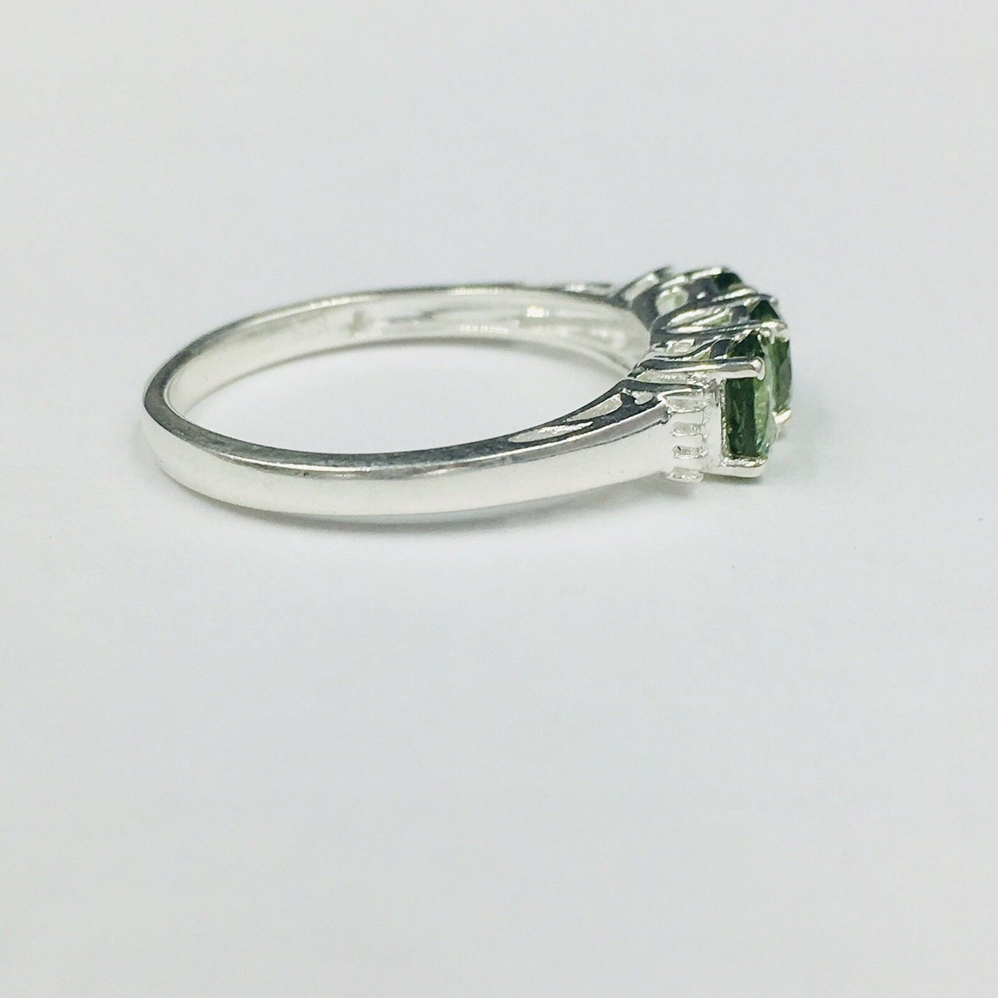 Sts Chuck Clemency Periodot Sterling Silver Ring Size 8