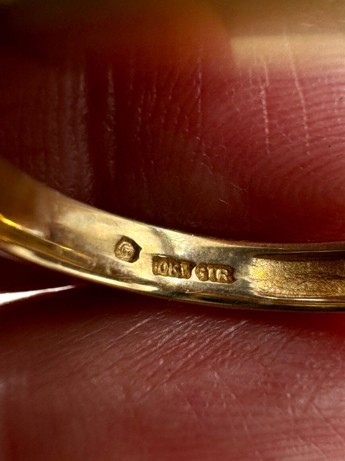 Vintage Samuel Aron 10K Yellow Gold Belt Buckle ring GTR