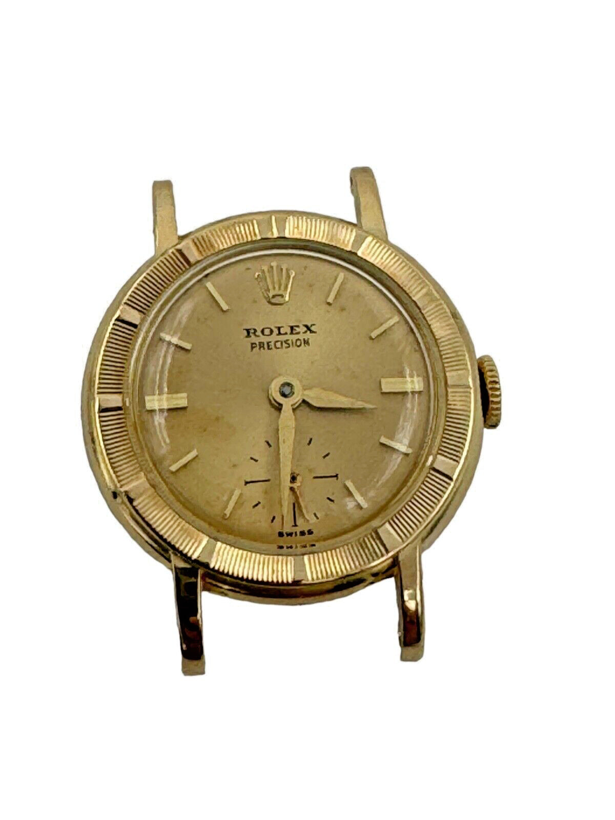 Rare Ladies Vintage 8823 Rolex Precision Watch In 18k 22.5mm