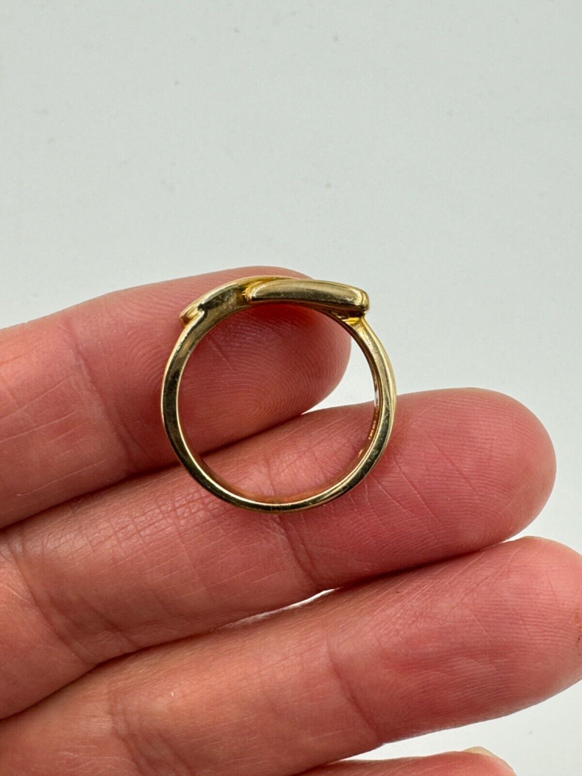 Vintage Samuel Aron 10K Yellow Gold Belt Buckle ring GTR