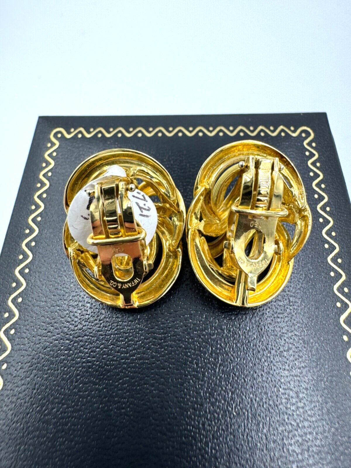 Paloma Picasso Tiffany & Co Heart Shaped Yellow Gold Clip On Earrings