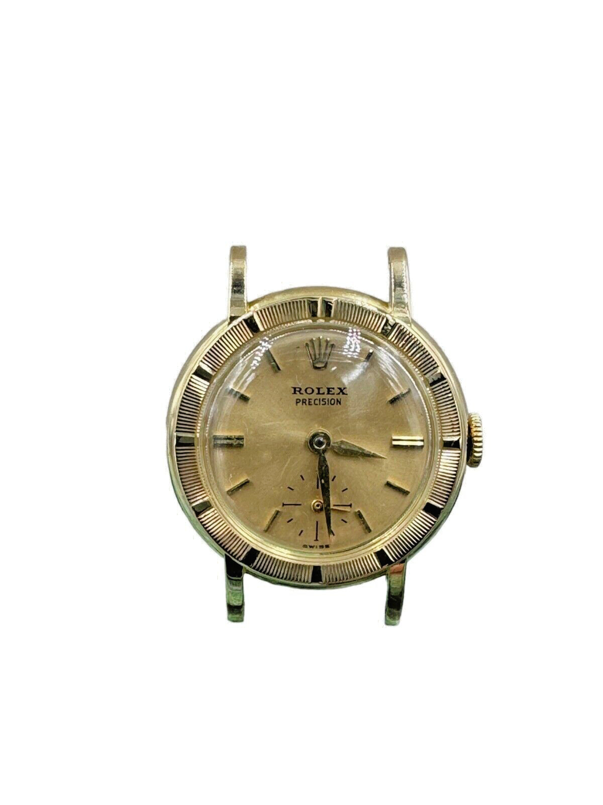 Rare Ladies Vintage 8823 Rolex Precision Watch In 18k 22.5mm