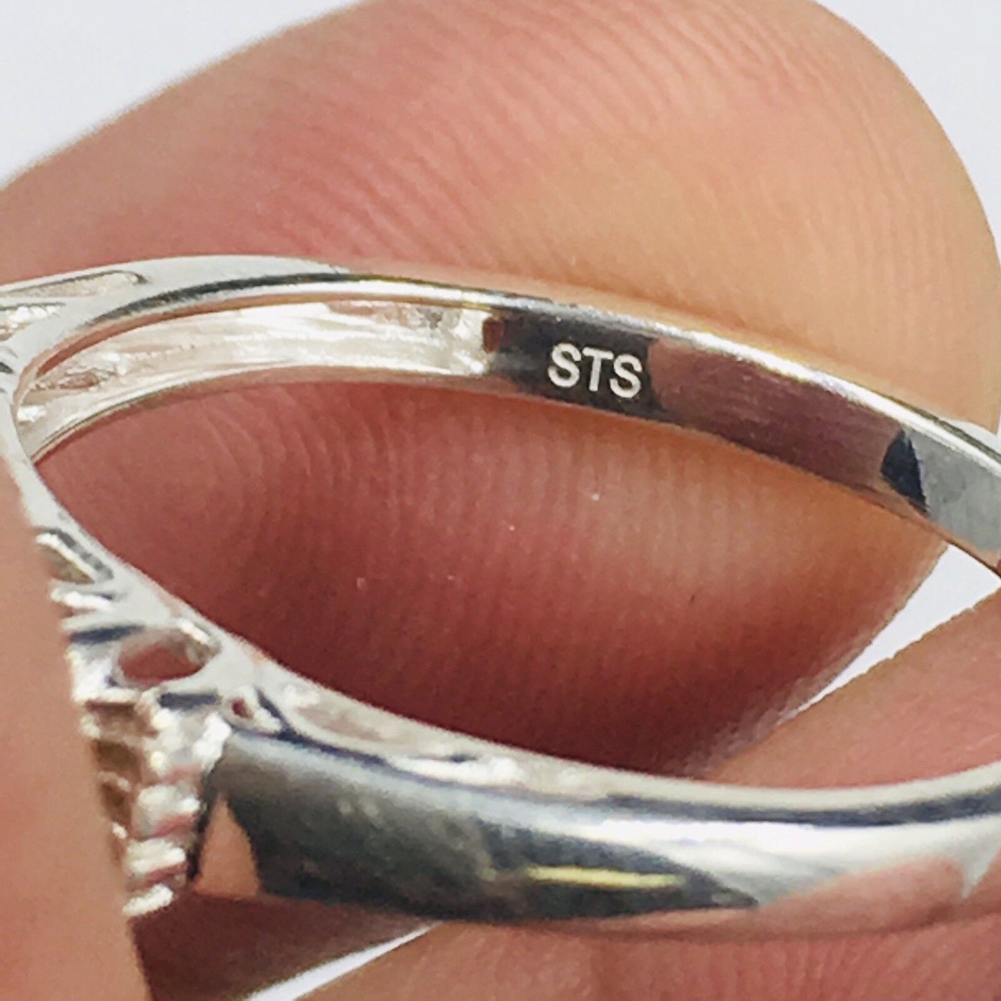 Sts Chuck Clemency Periodot Sterling Silver Ring Size 8