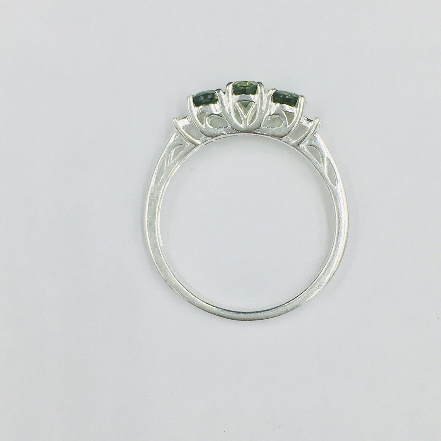 Sts Chuck Clemency Periodot Sterling Silver Ring Size 8