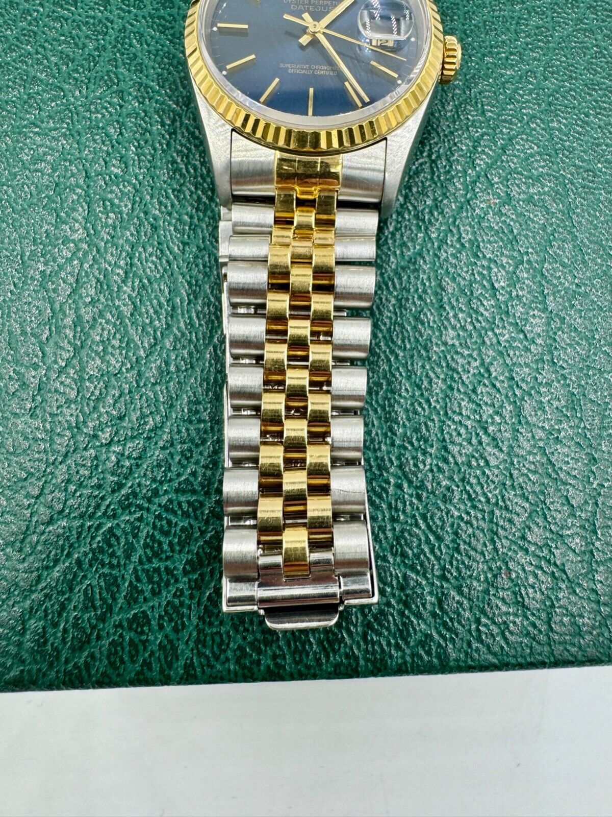 Rolex Datejust Watch Ref 16233 36mm two tone Blue Dial