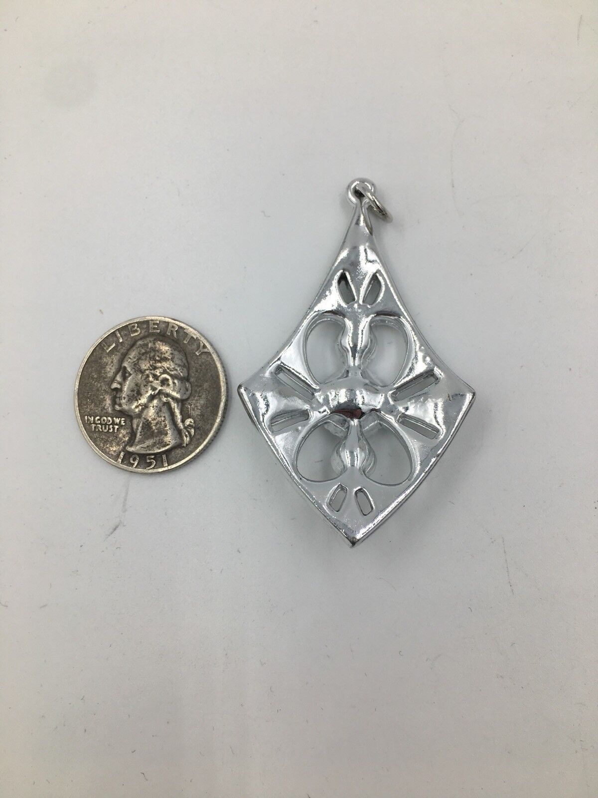 Vintage Sarah Coventry Rhinestone Pendant and Clip Earring Set