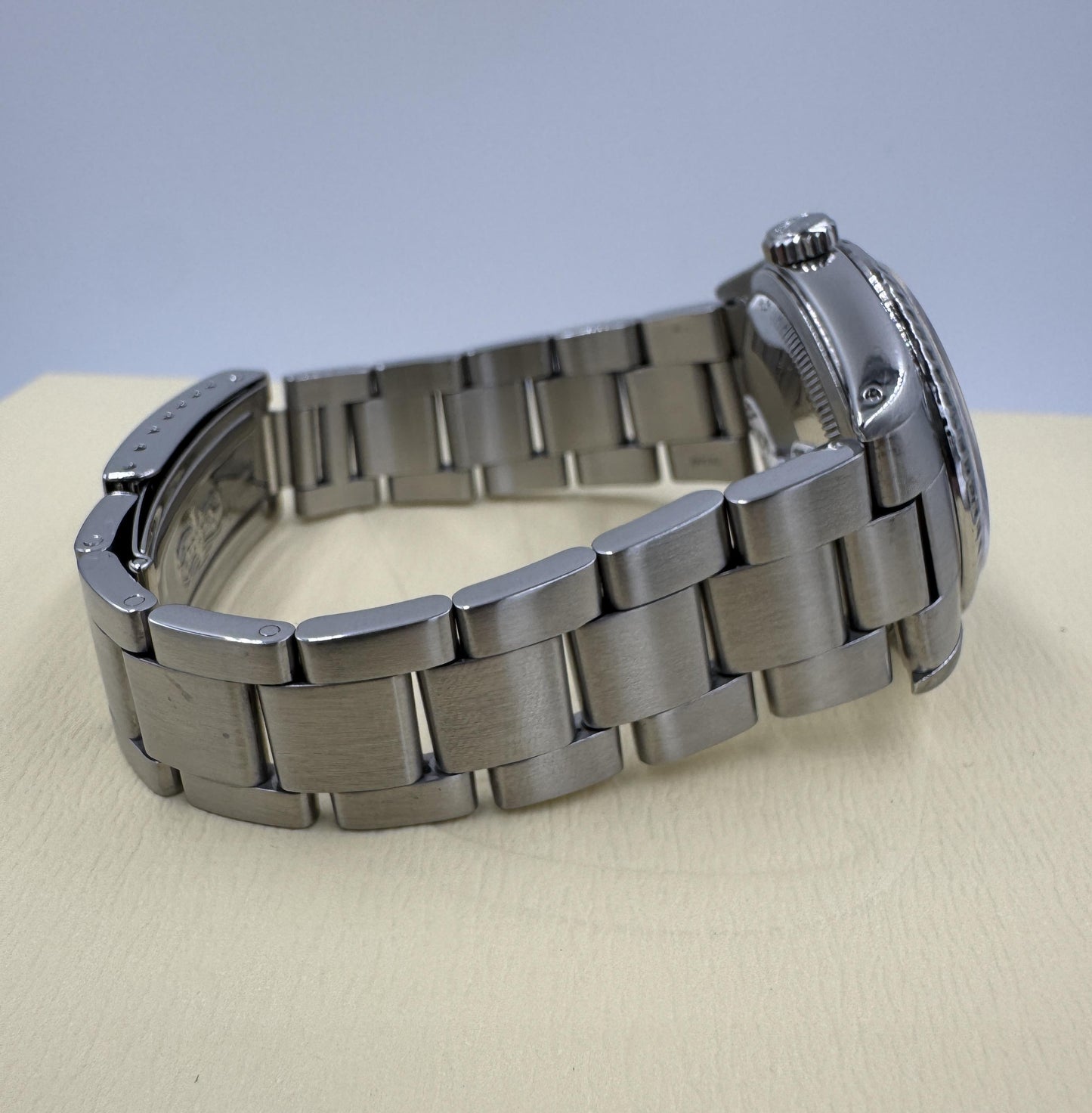 Rolex 16220 Engine Turned Bezel Oyster Band 1989 with Receipt