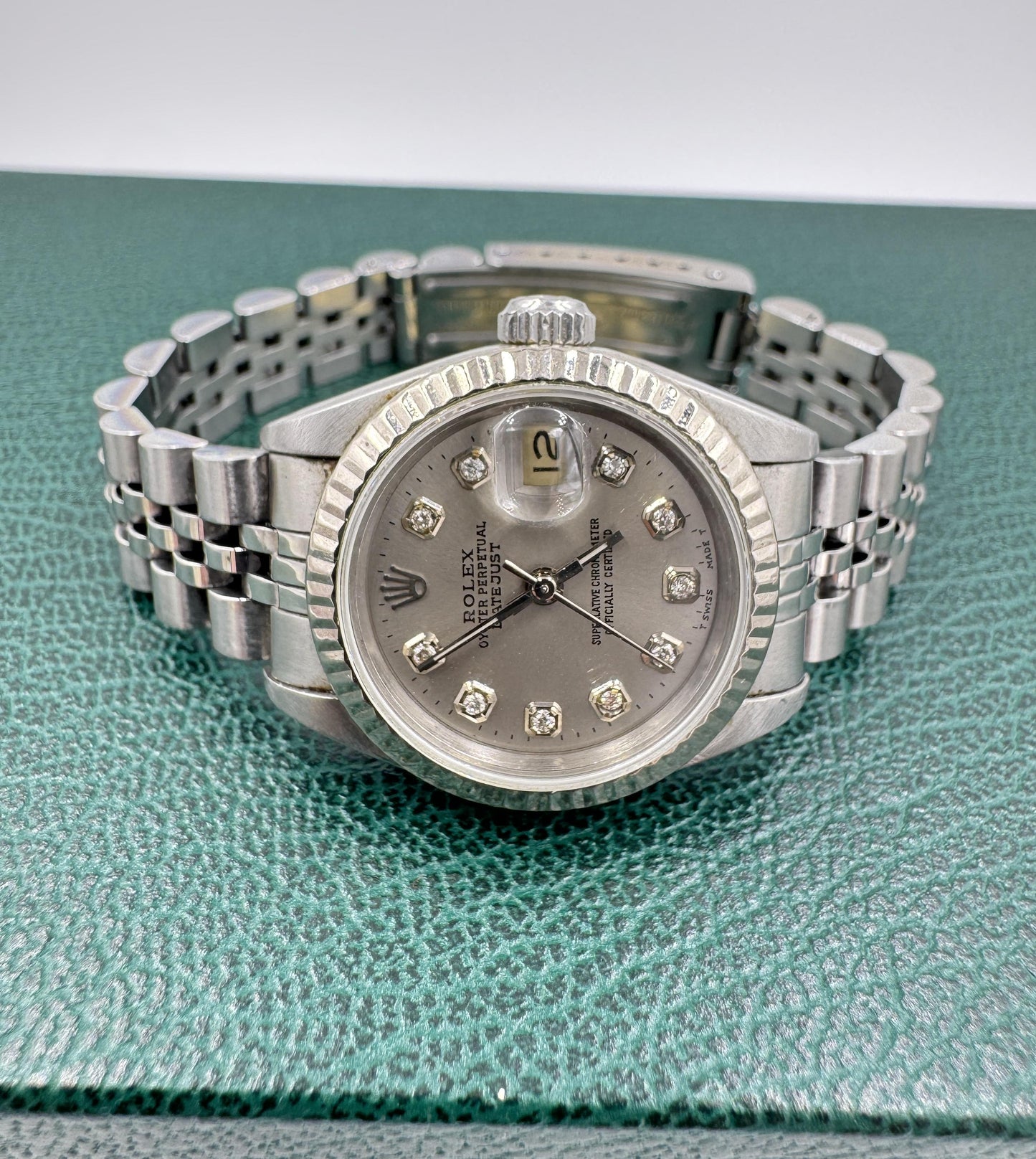 ROLEX DATEJUST 26MM 69240 Grey DIAMOND DIAL JUBILEE BRACLET