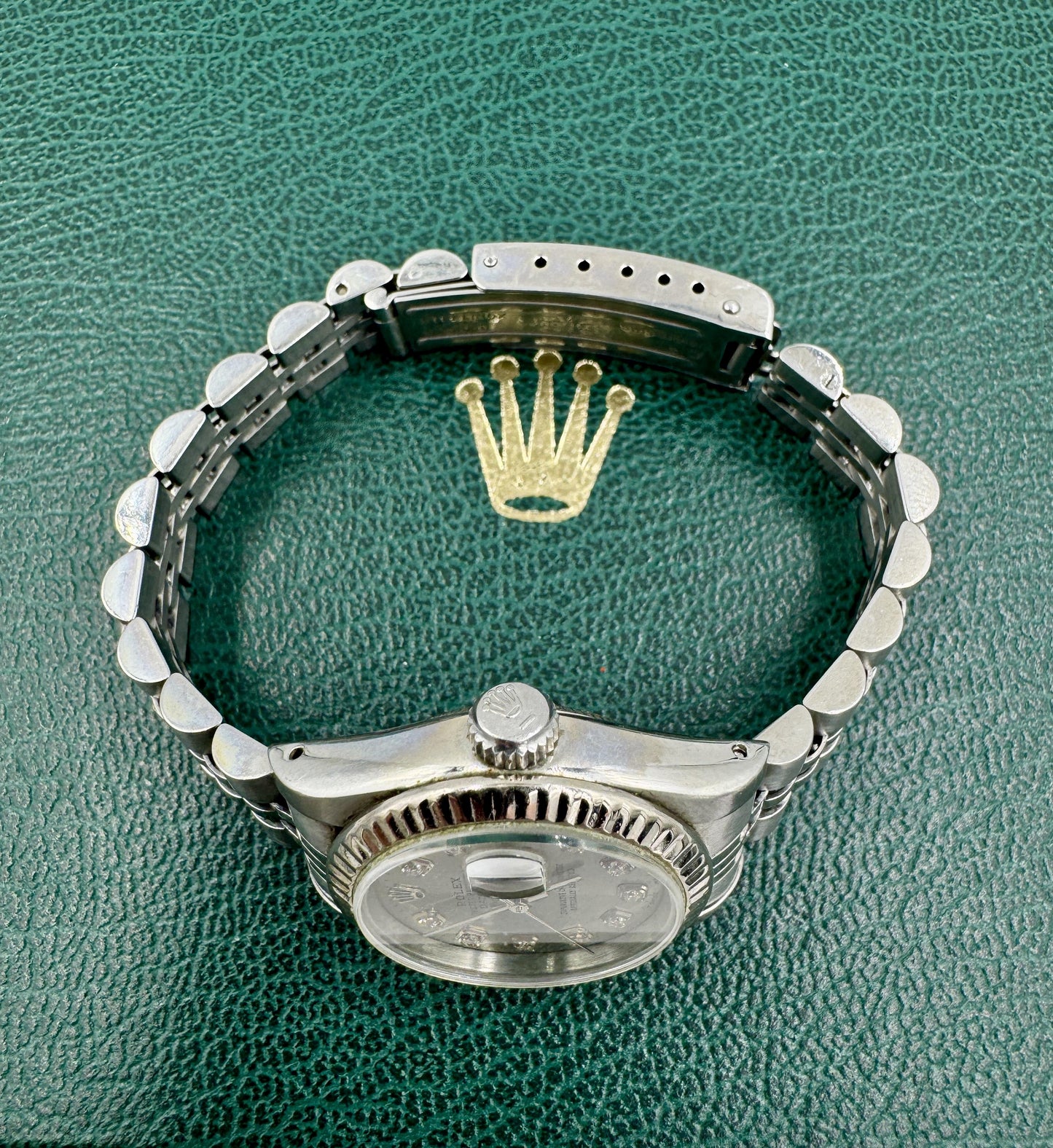 ROLEX DATEJUST 26MM 69240 Grey DIAMOND DIAL JUBILEE BRACLET