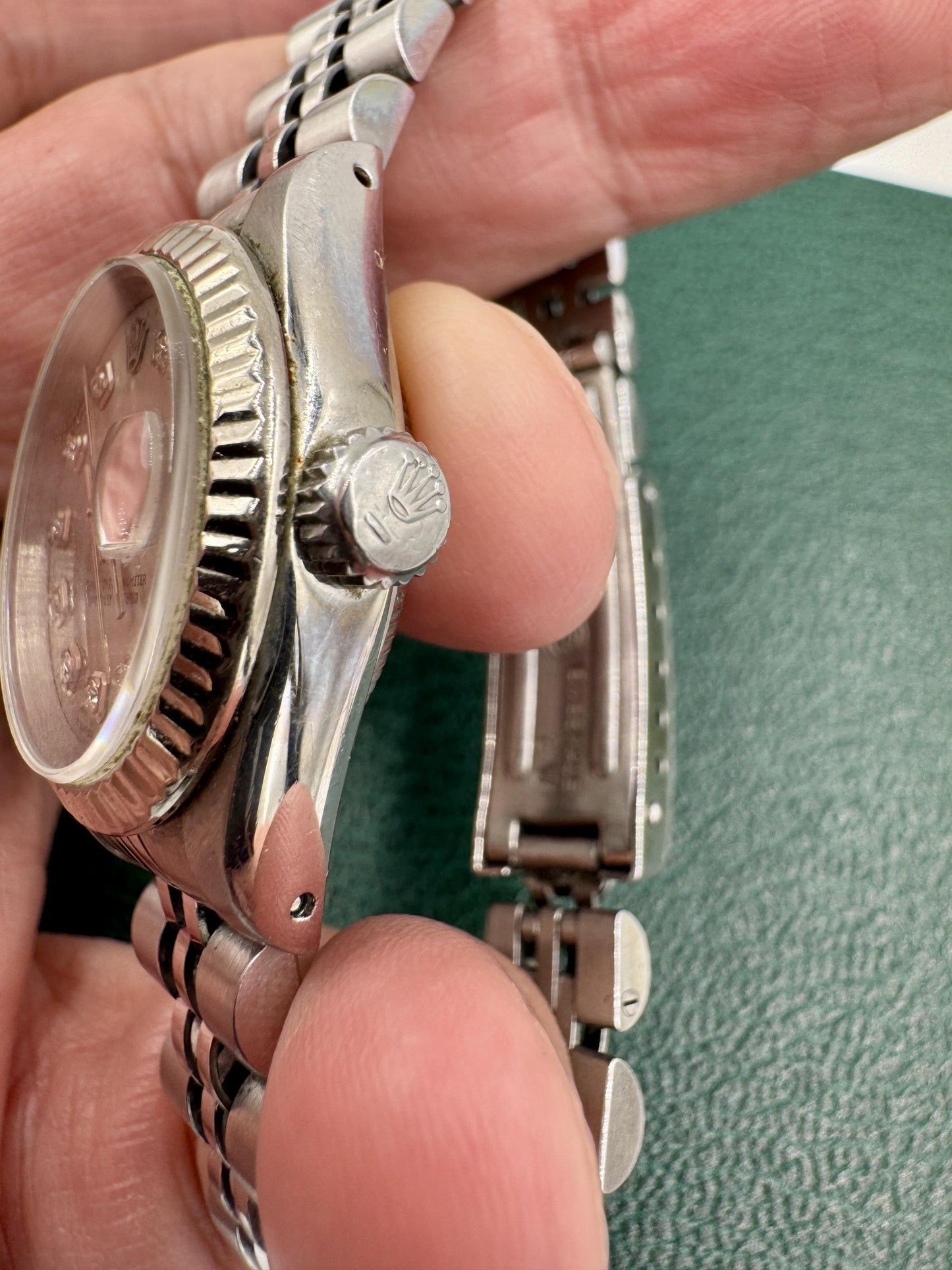 ROLEX DATEJUST 26MM 69240 Grey DIAMOND DIAL JUBILEE BRACLET