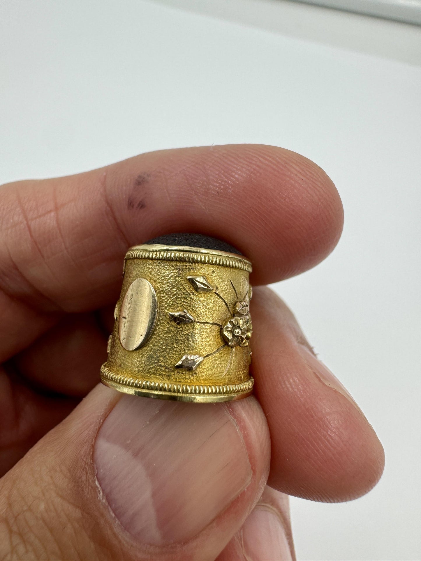 Antique 18k Yellow Gold Childs Thimble No Monograms
