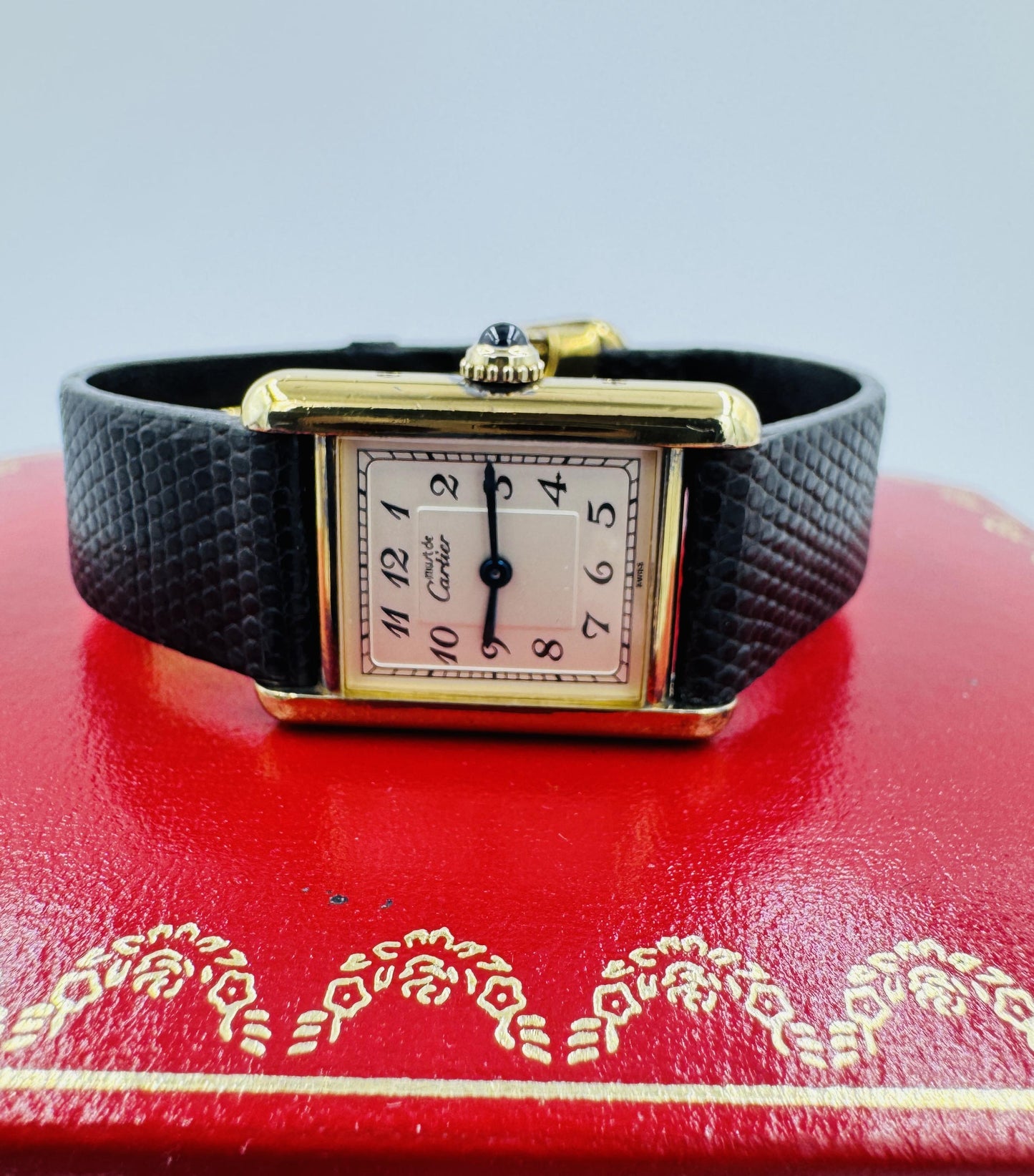 Original Ladies Must de Cartier Tank Quartz Silver Sterling Vermeil, Ref 5057001
