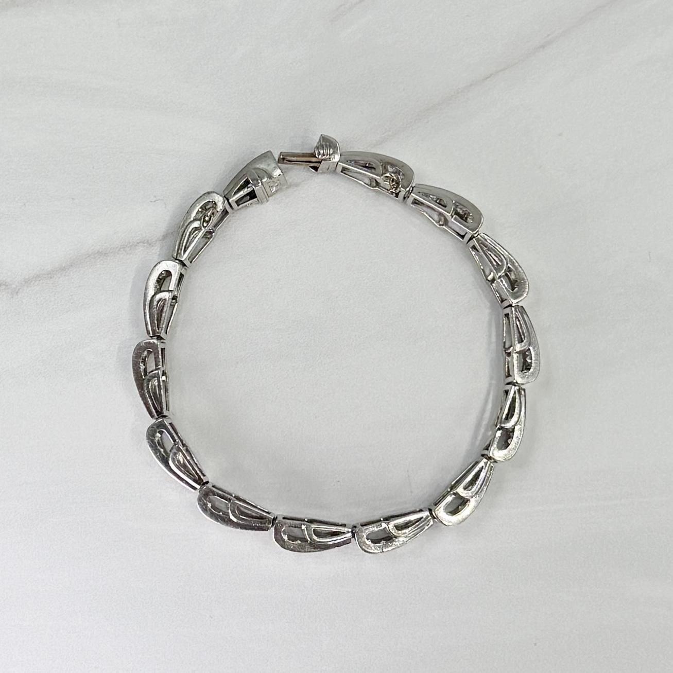 1950's Tiffany & Co. Diamond Bracelet Platinum