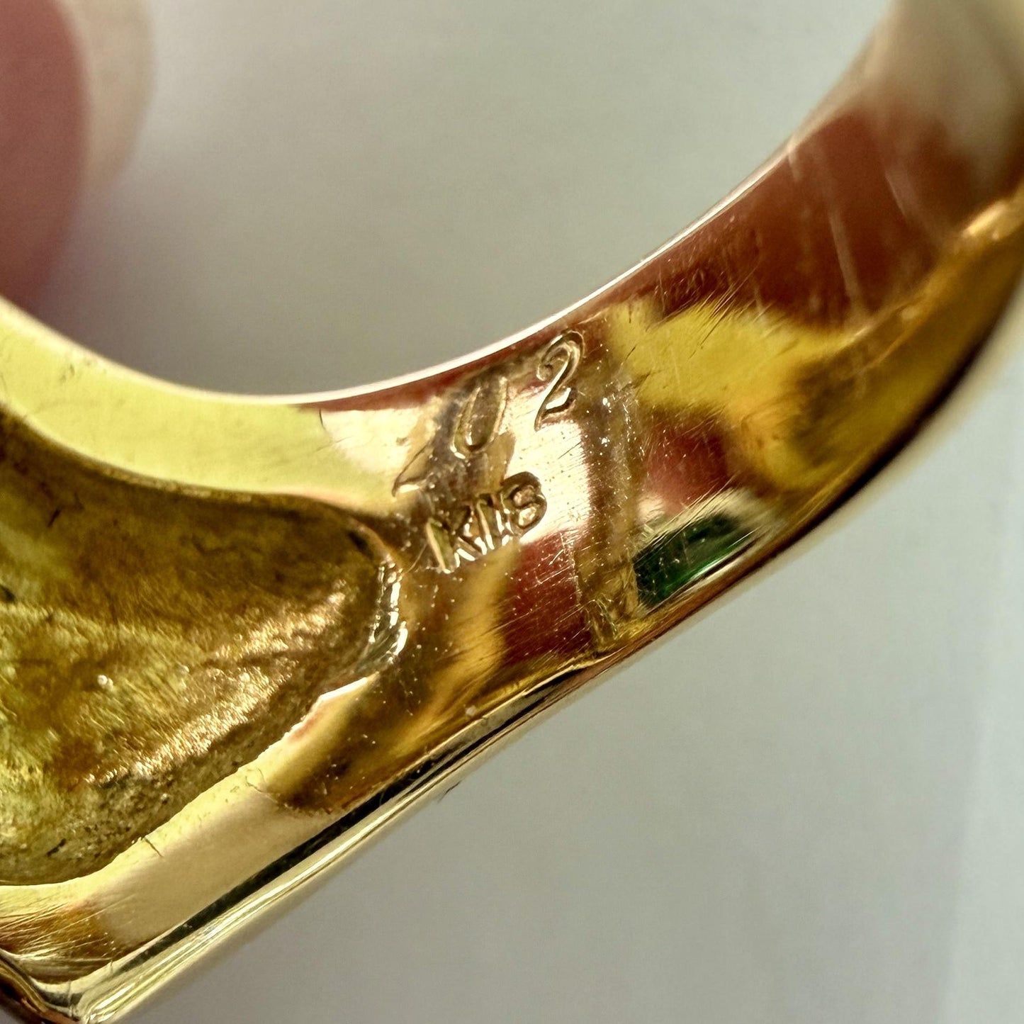 Columbian Emerald and Diamond Two Tone Cocktail Statement Ring 18k