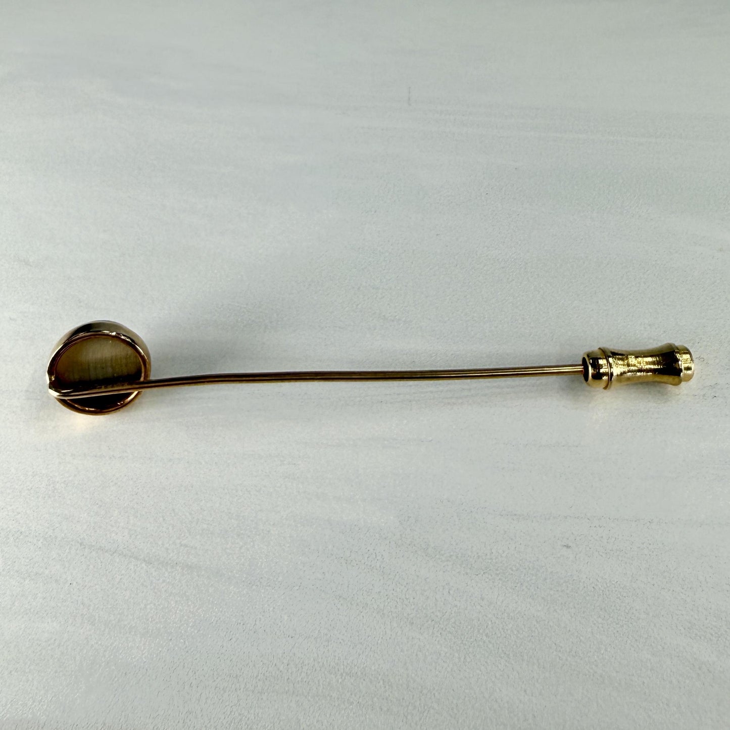 Antique Tiger's Eye Stick Pin 14k