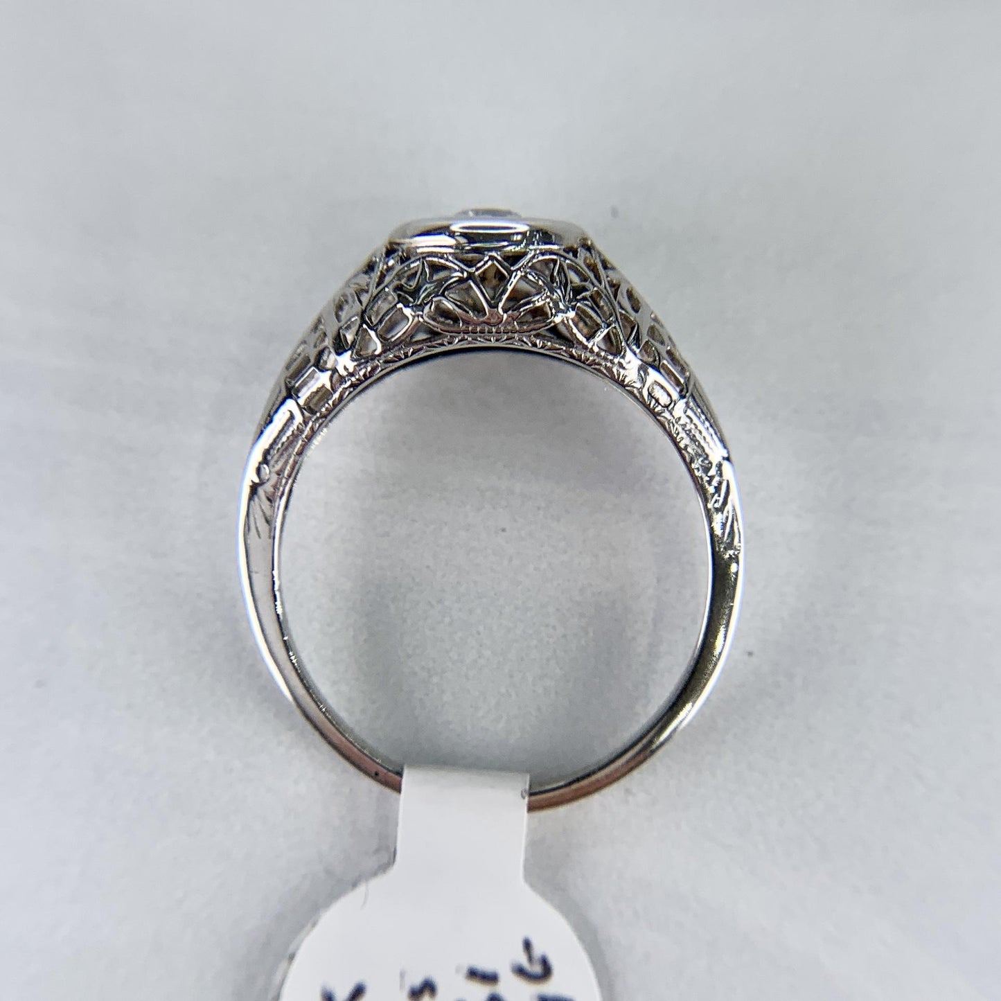 Art Deco Old European Cut Diamond Engagement Ring 10k