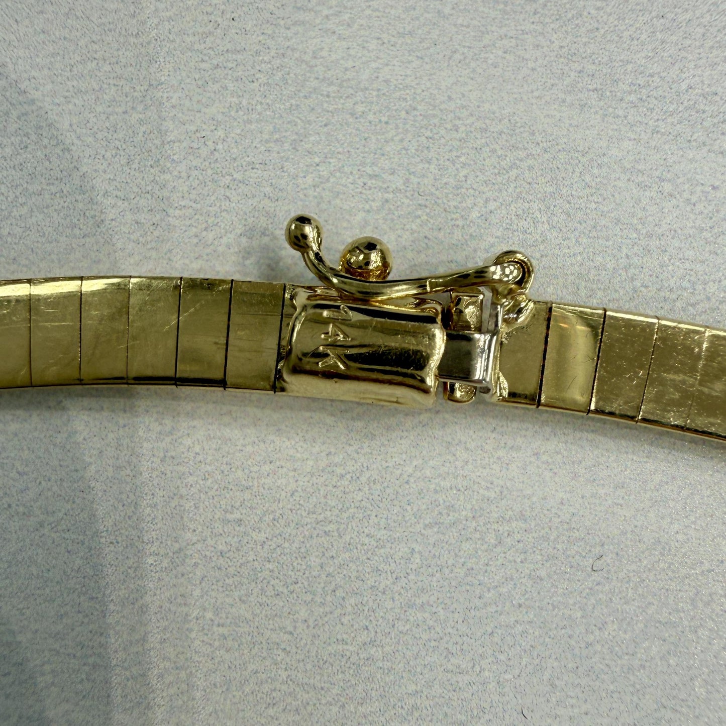 4mm Omega Chain Necklace 14k Yellow Gold