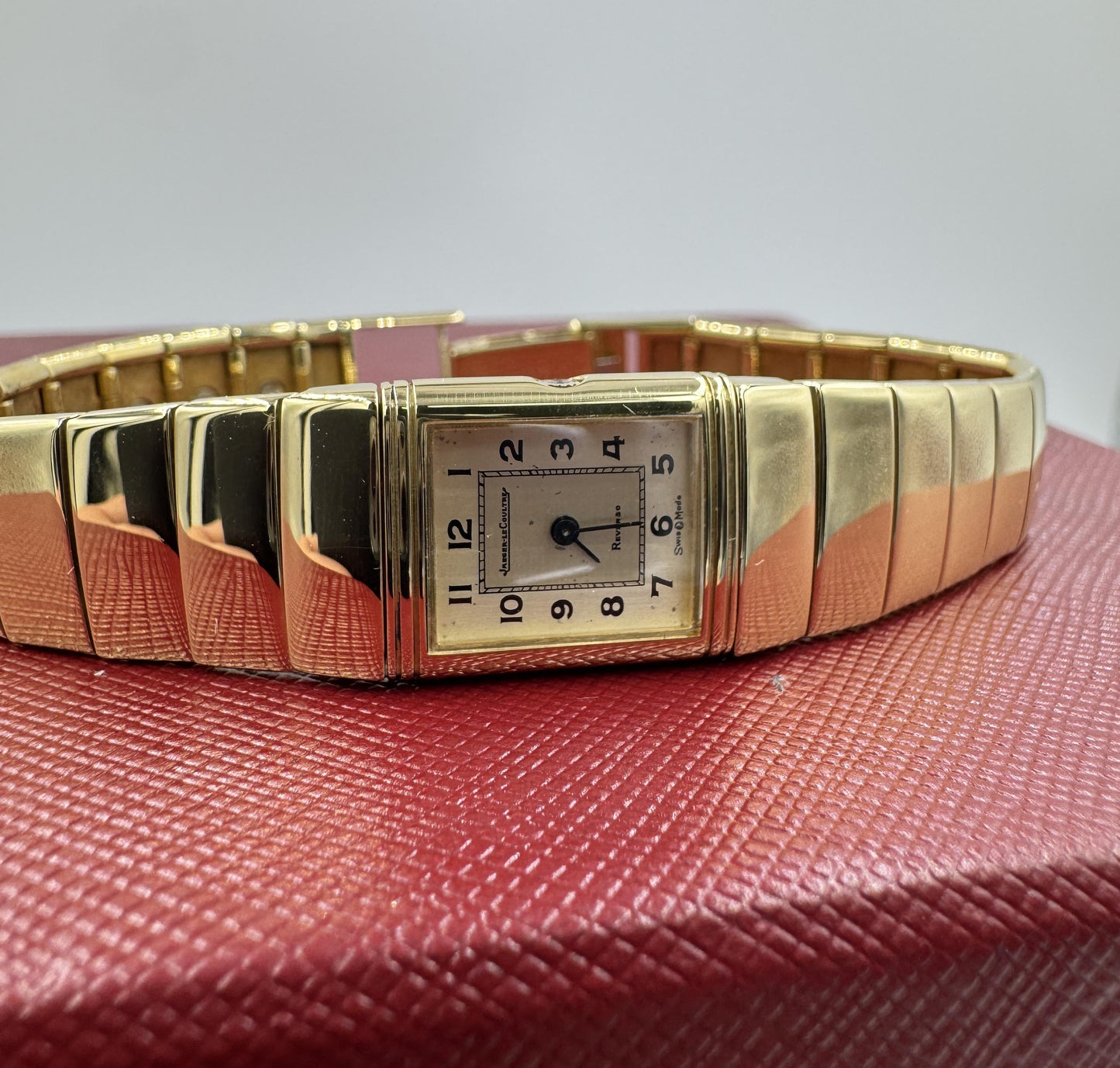 Vintage Jaeger LeCoultre Reverso 18k gold Lady's Watch Rare find