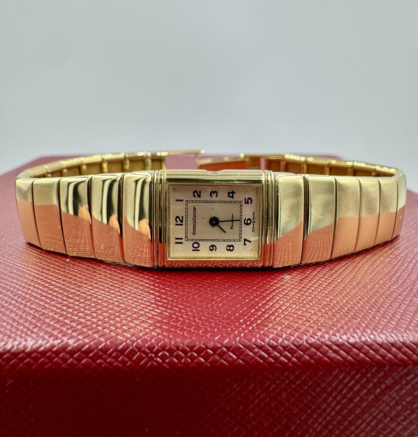 Vintage Jaeger LeCoultre Reverso 18k gold Lady's Watch Rare find