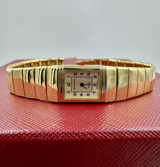 Vintage Jaeger LeCoultre Reverso 18k gold Lady's Watch Rare find