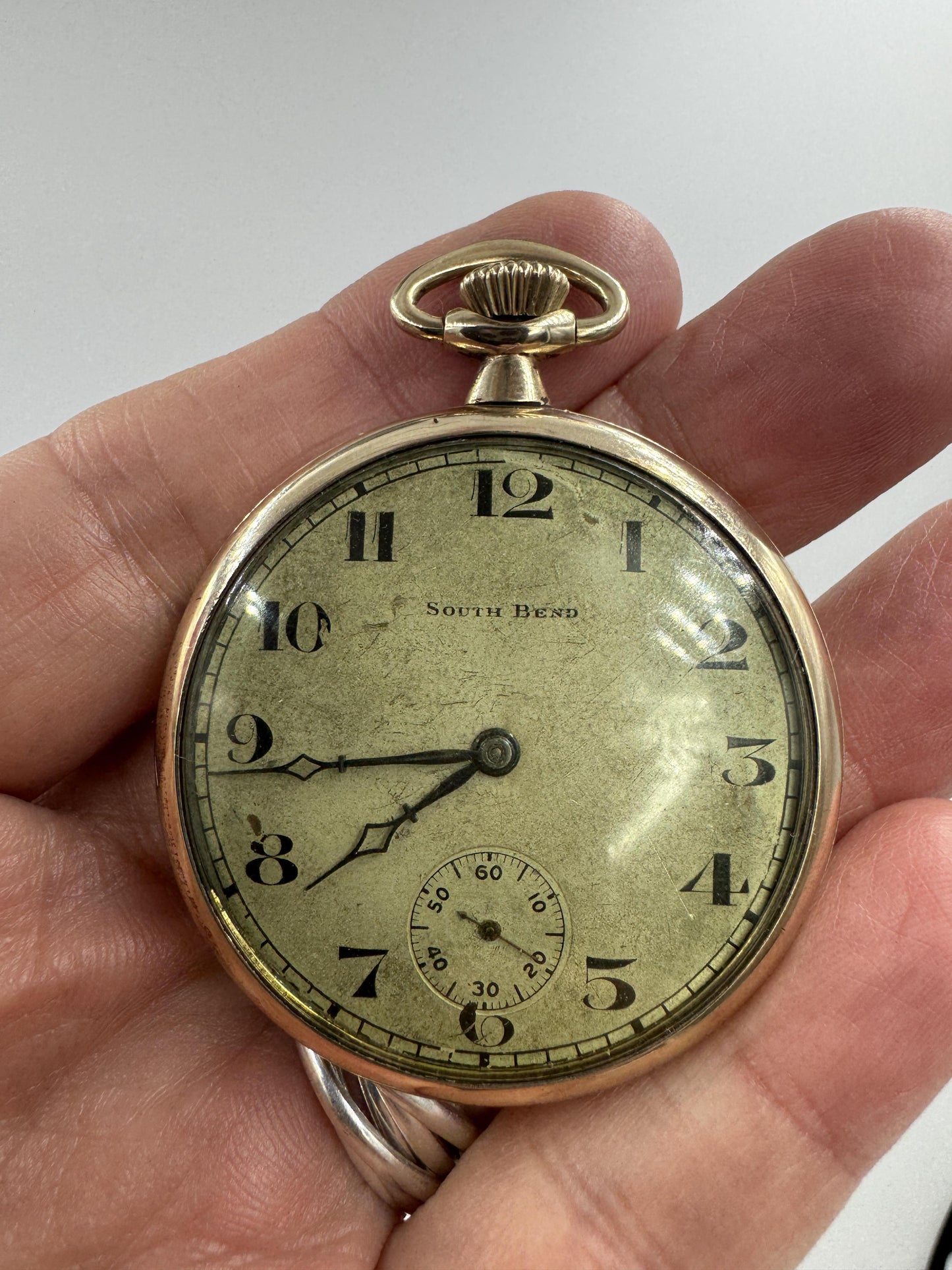 South Bend 1919 Grade 411 12s 17j Gold Filled Pocket Watch
