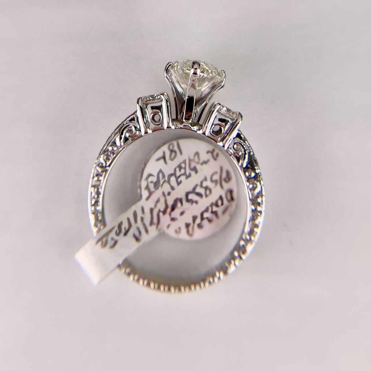 GIA 2.2 Carat Pear Diamond Solitaire Engagement Ring 18k White Gold