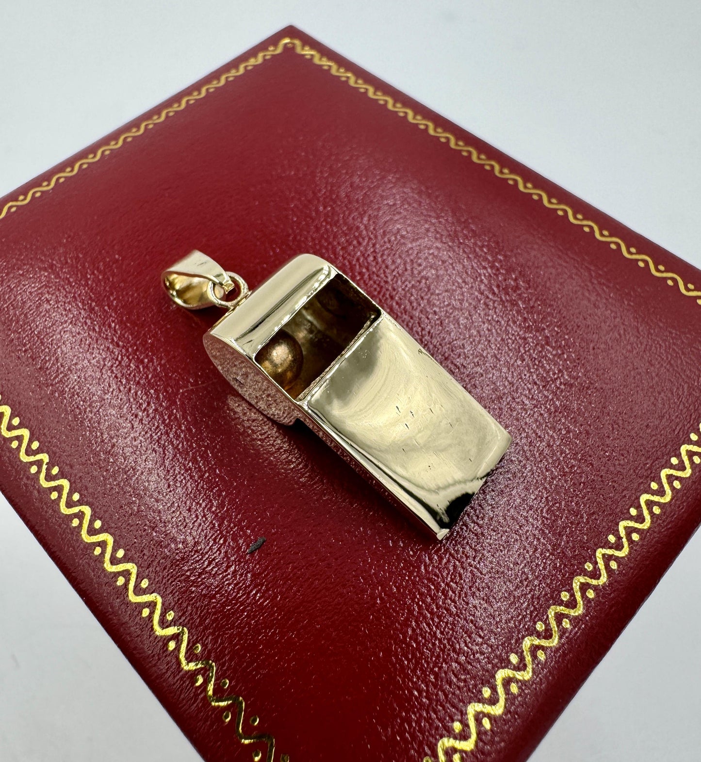 Vintage 14k Yellow Gold Whistle Pendant