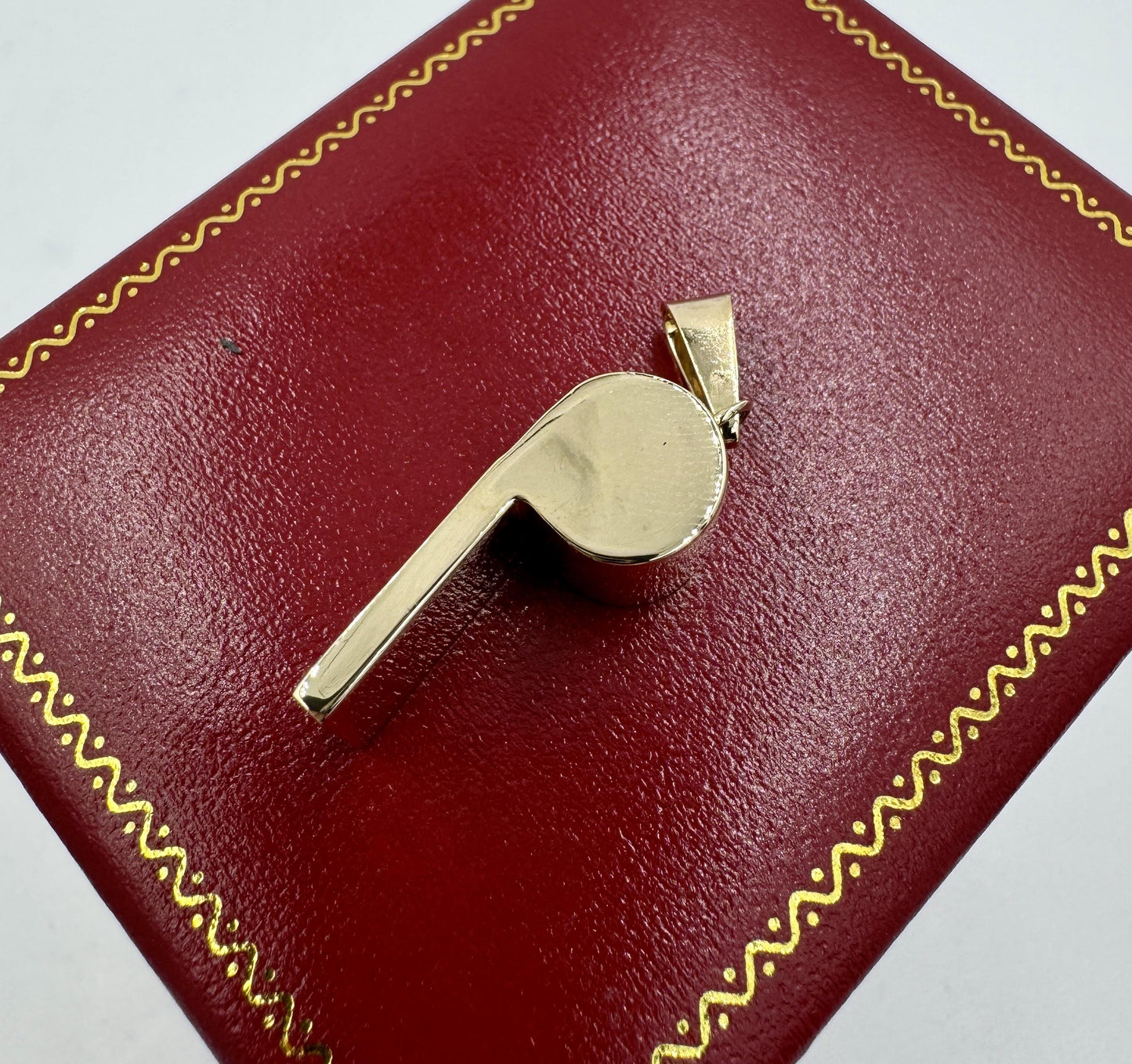 Vintage 14k Yellow Gold Whistle Pendant