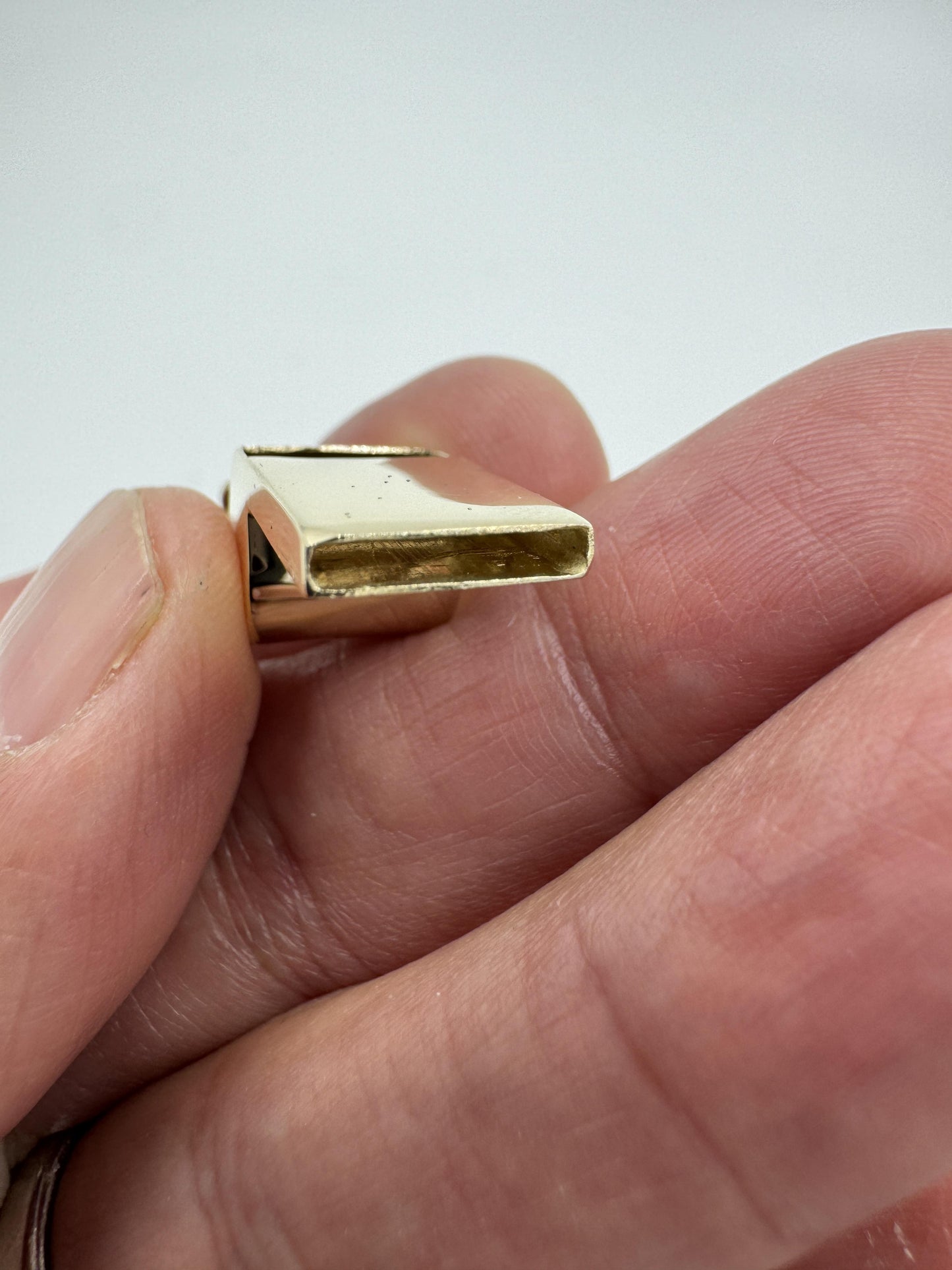 Vintage 14k Yellow Gold Whistle Pendant