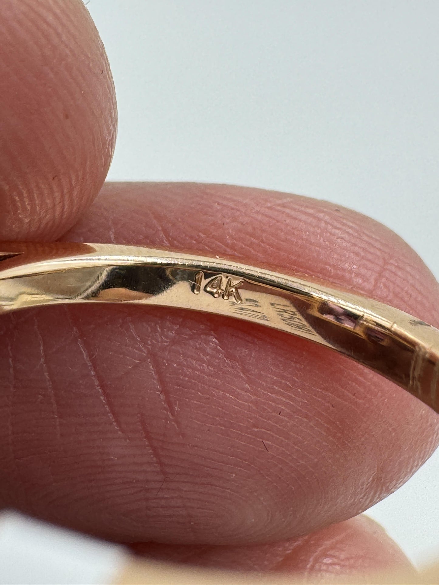 14k Rose Gold Amethyst Diamond Cocktail Ring
