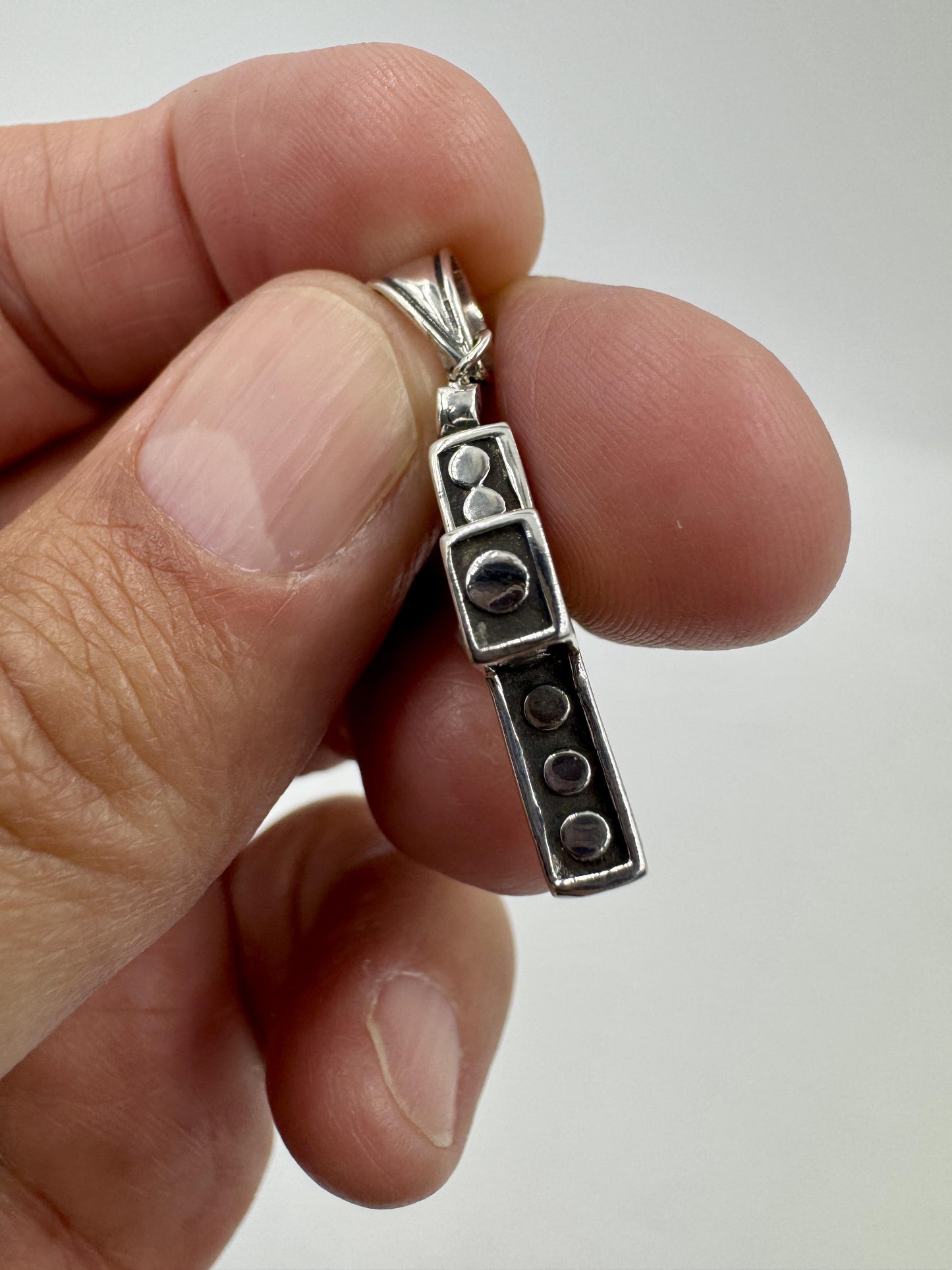john Hardy Dot Cross Pendant 18k Sterling Silver