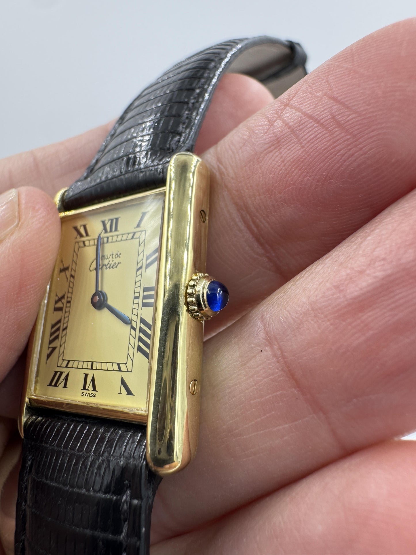 Must De Cartier Tank Vermeil Watch