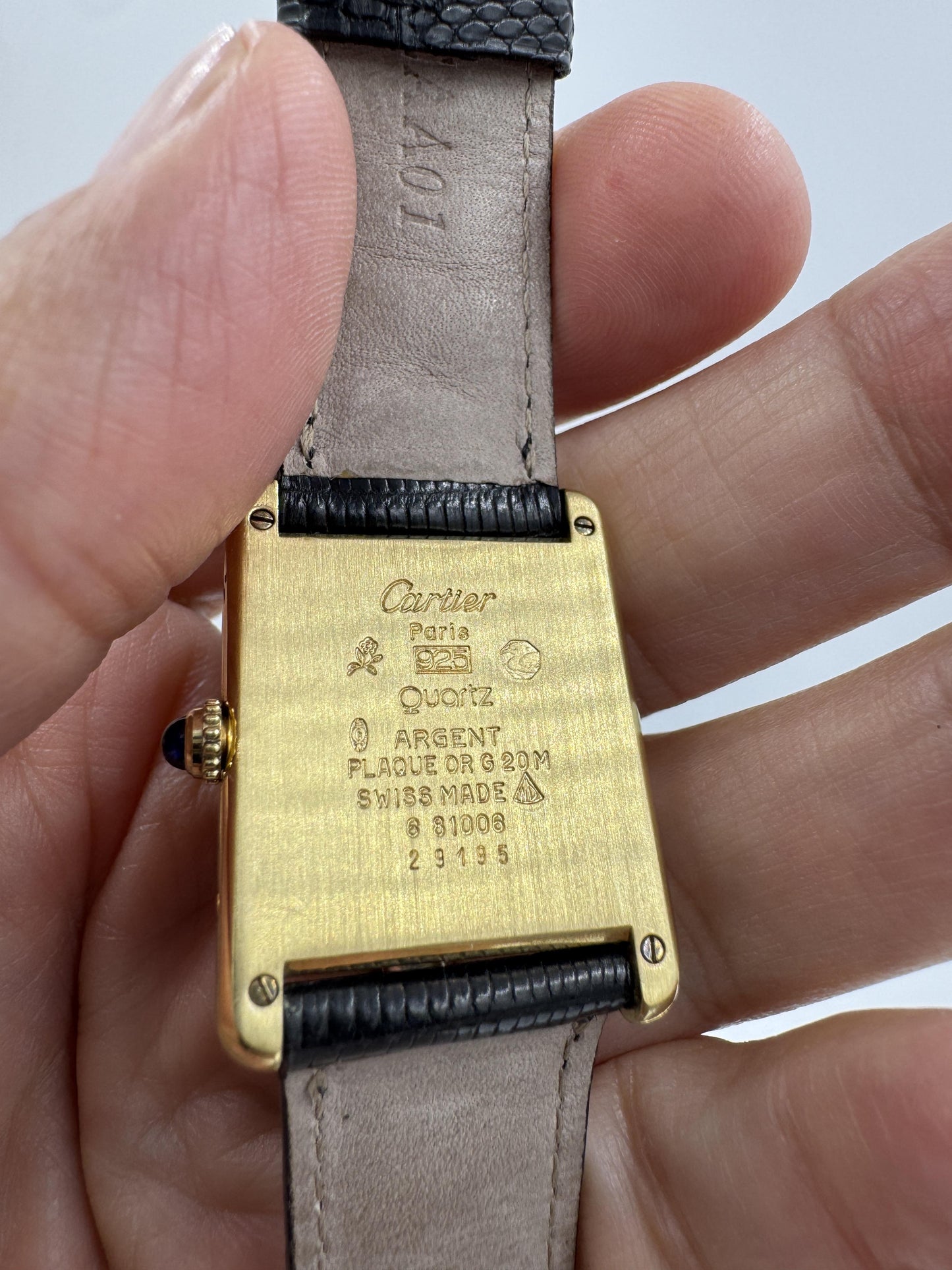 Must De Cartier Tank Vermeil Watch