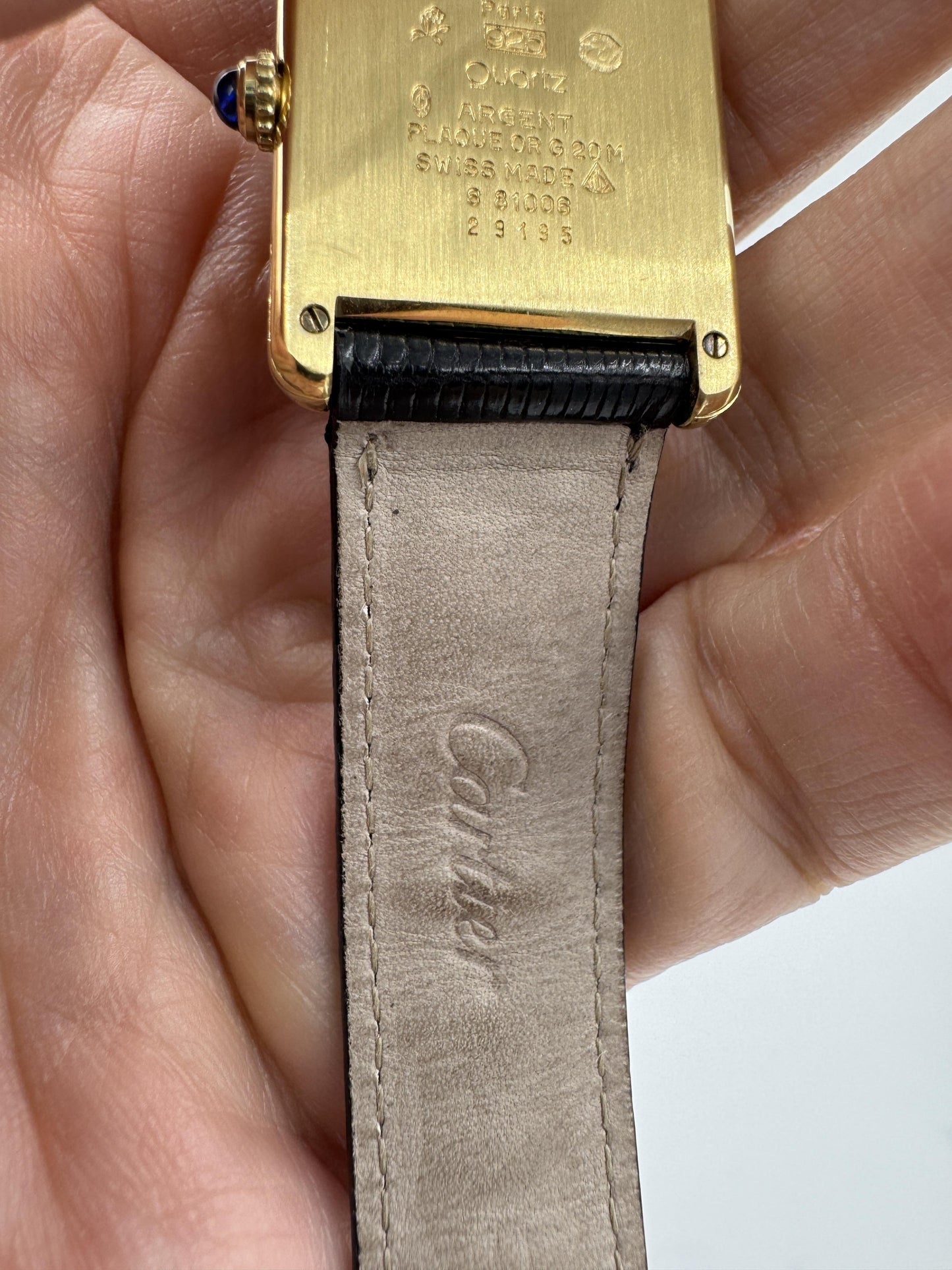 Must De Cartier Tank Vermeil Watch