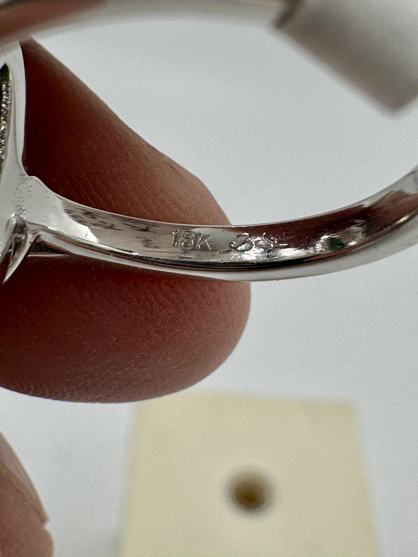 GIA Jade Diamond Halo 18k White Gold Cocktail Ring