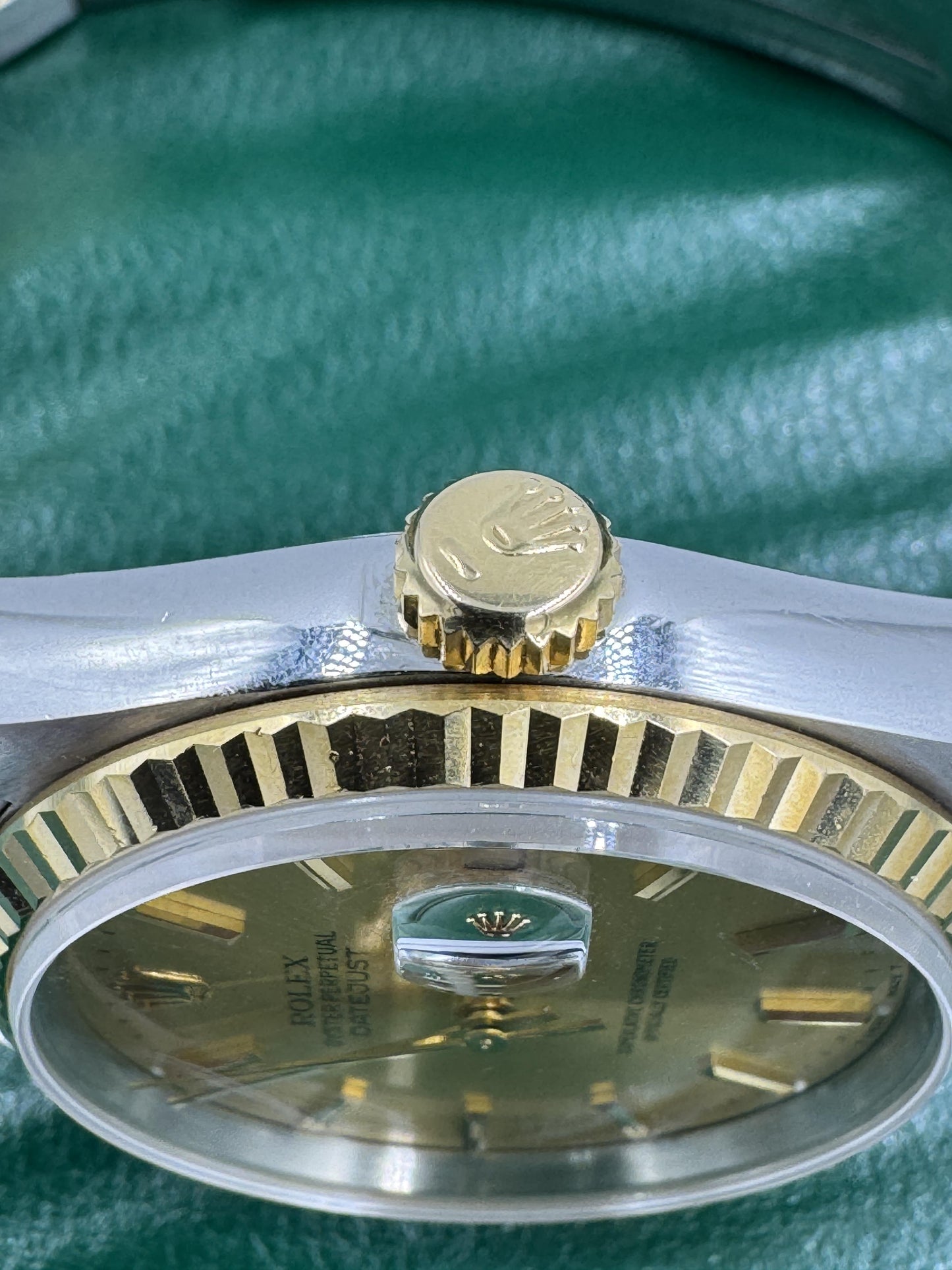 ROLEX DATEJUST 16233 36mm 1990 E Serial 18k Stainless Steel Watch Full Links