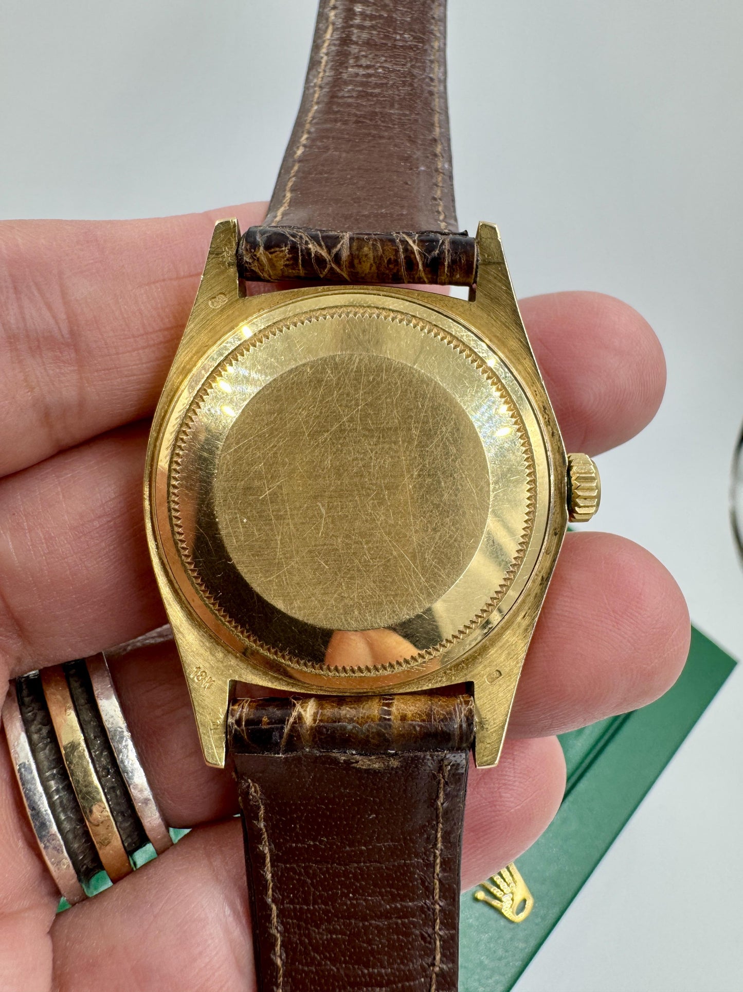Rare Rolex 16018 18k Gold Datejust Unpolished Minty condition