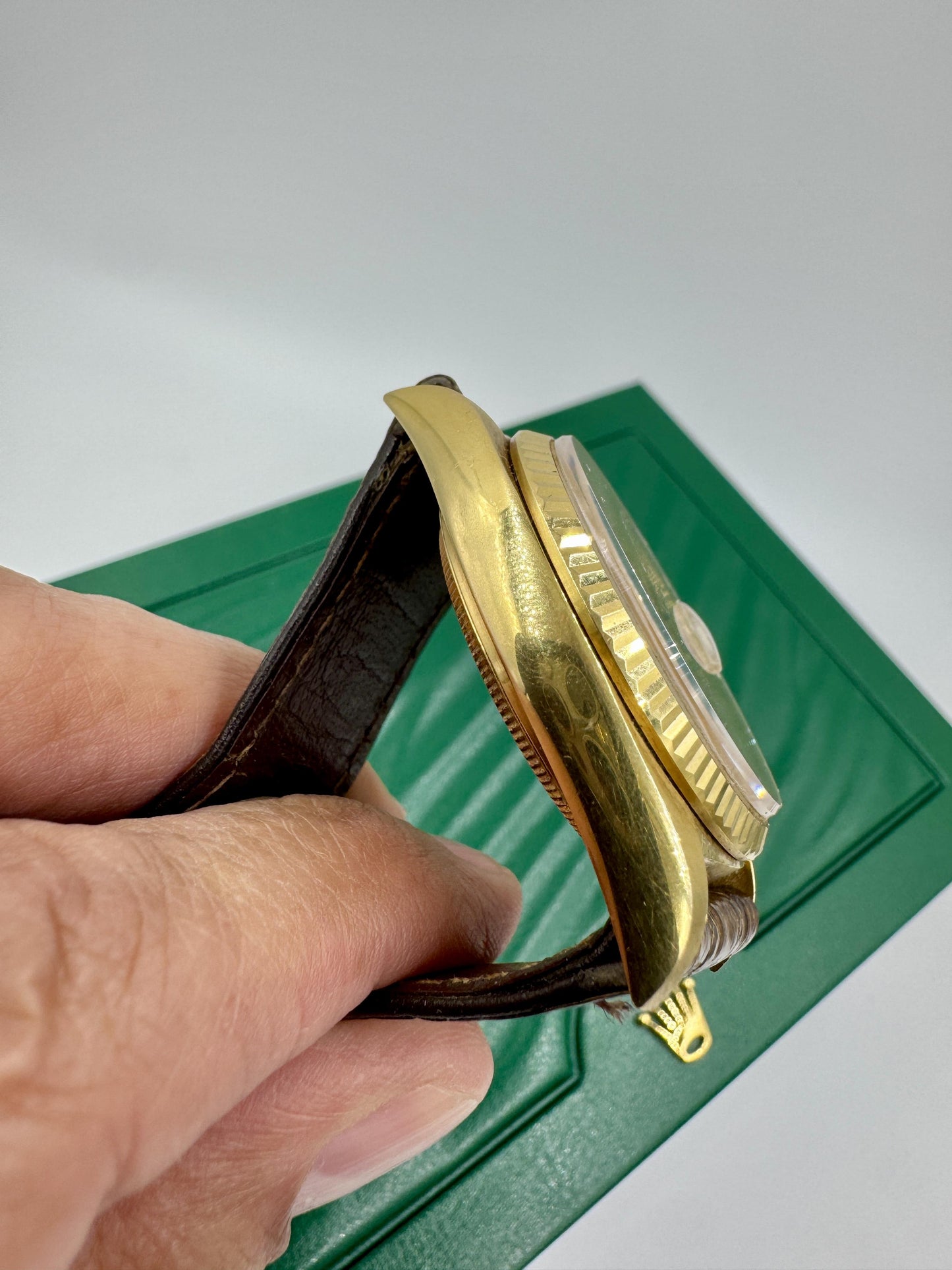 Rare Rolex 16018 18k Gold Datejust Unpolished Minty condition