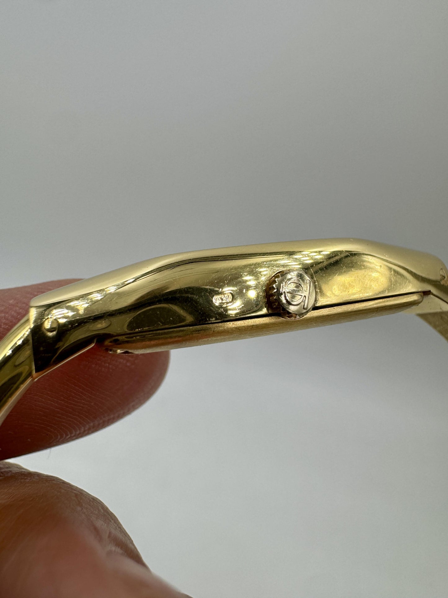 Rare Baume Mercier 18k Gold Quartz Bangle expandable Watch