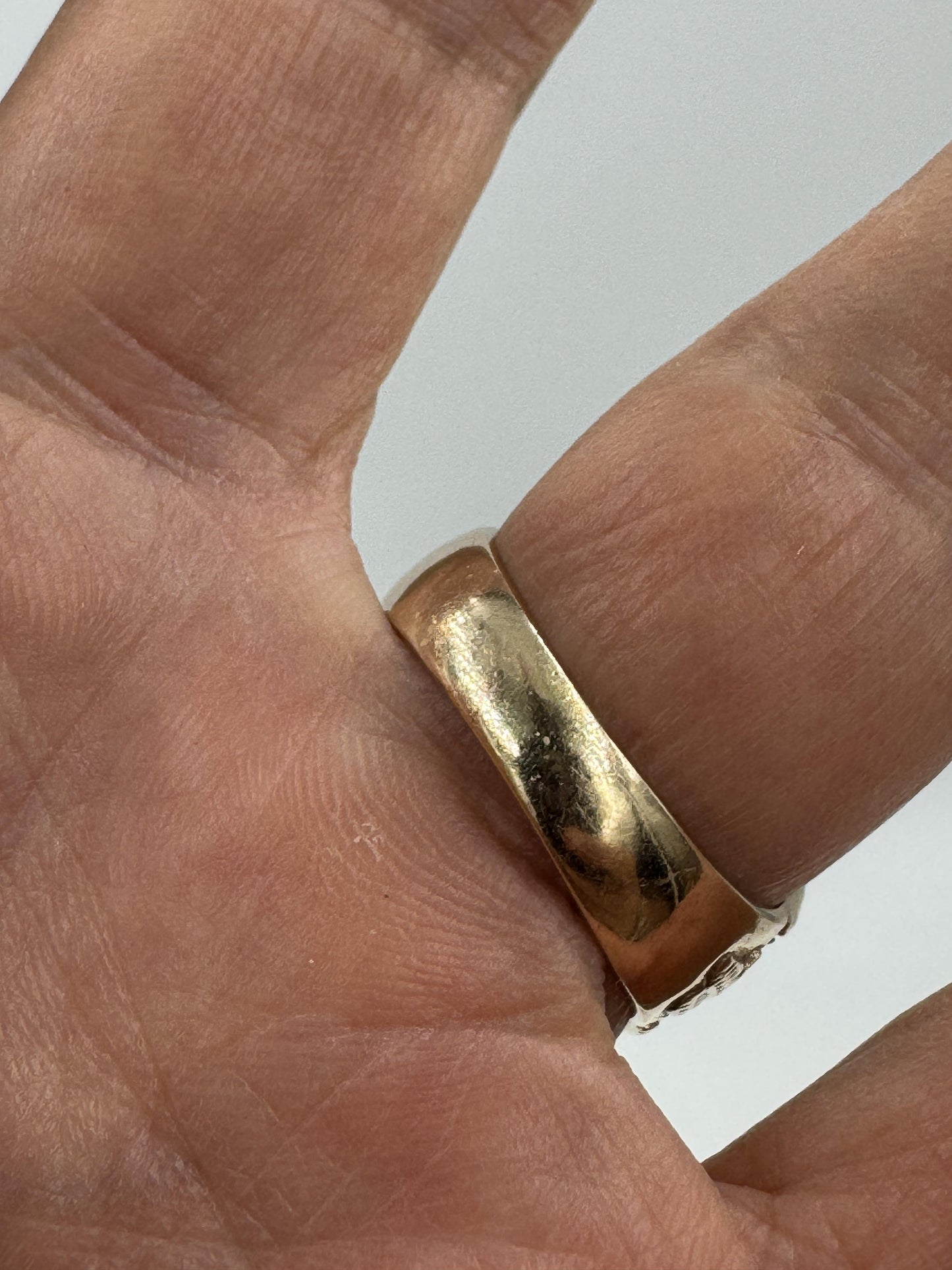 Vintage 10k Gold Mason 32 Degree Diamond Ring Masonic