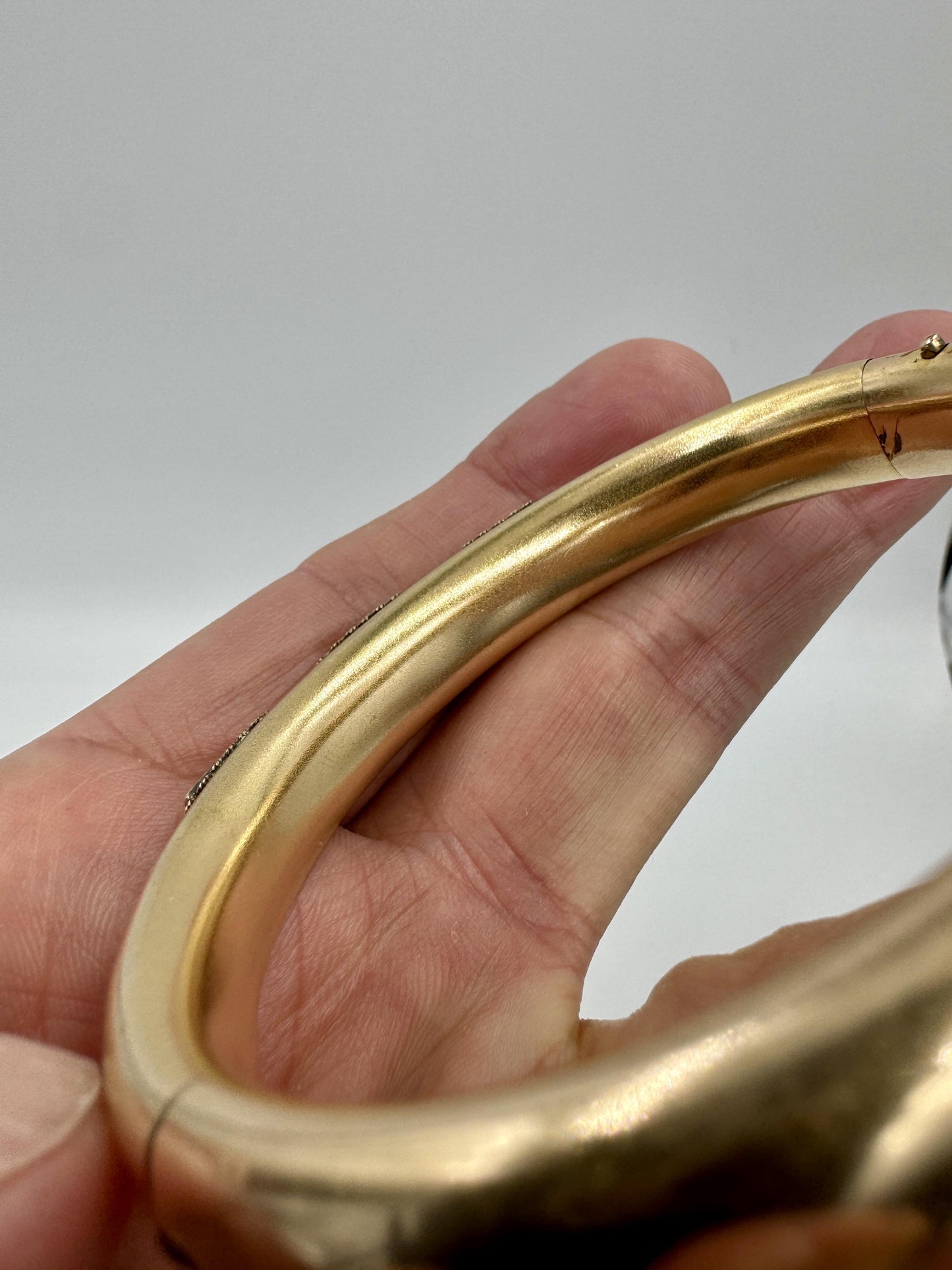 Antique Victorian Gold Filled Hinged bangle Bracelet