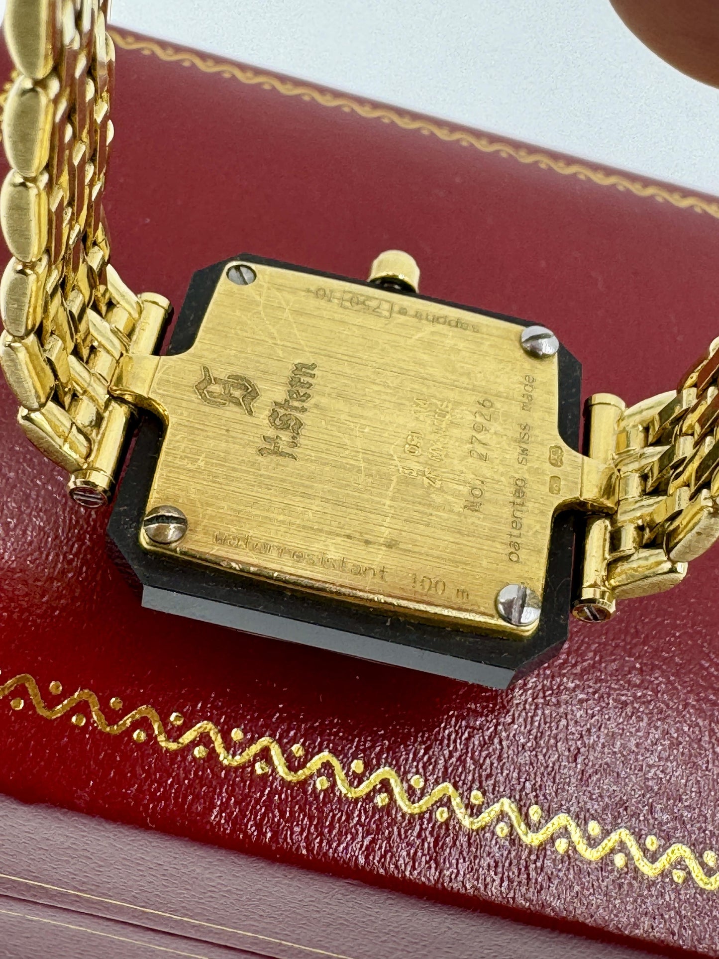 H. Stern 18k Gold Blue Sapphire and Diamond Watch