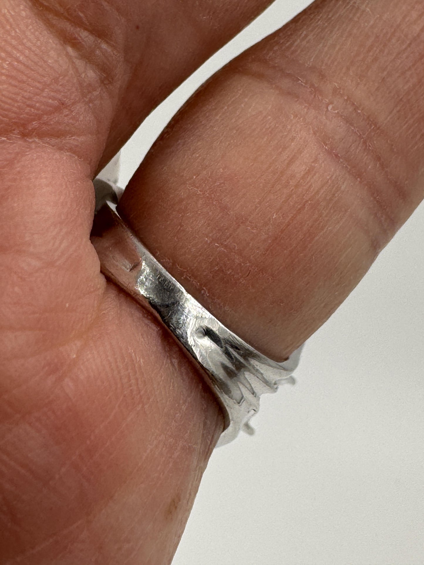 1960's Diamond Cluster Cocktail Ring 14k White Gold