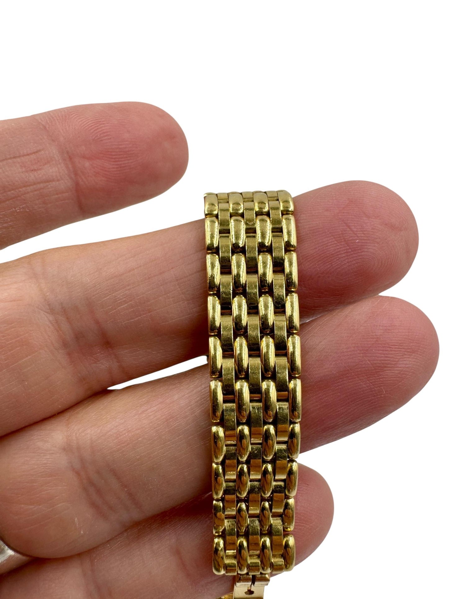 H. Stern 18k Gold Blue Sapphire and Diamond Watch