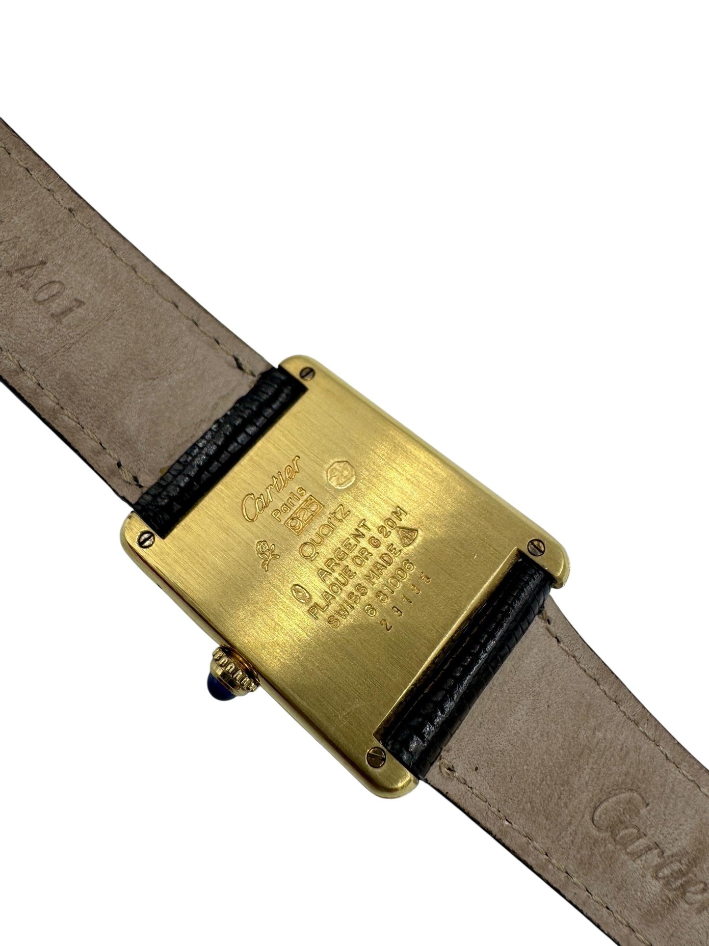 Must De Cartier Tank Vermeil Watch