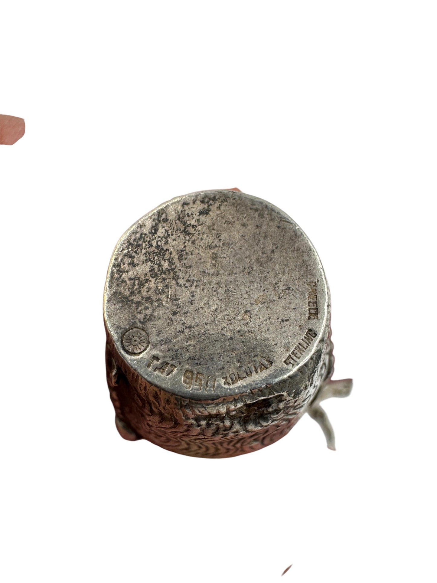 Zolotas Greece 950 Silver Pendant Necklace Greek Man