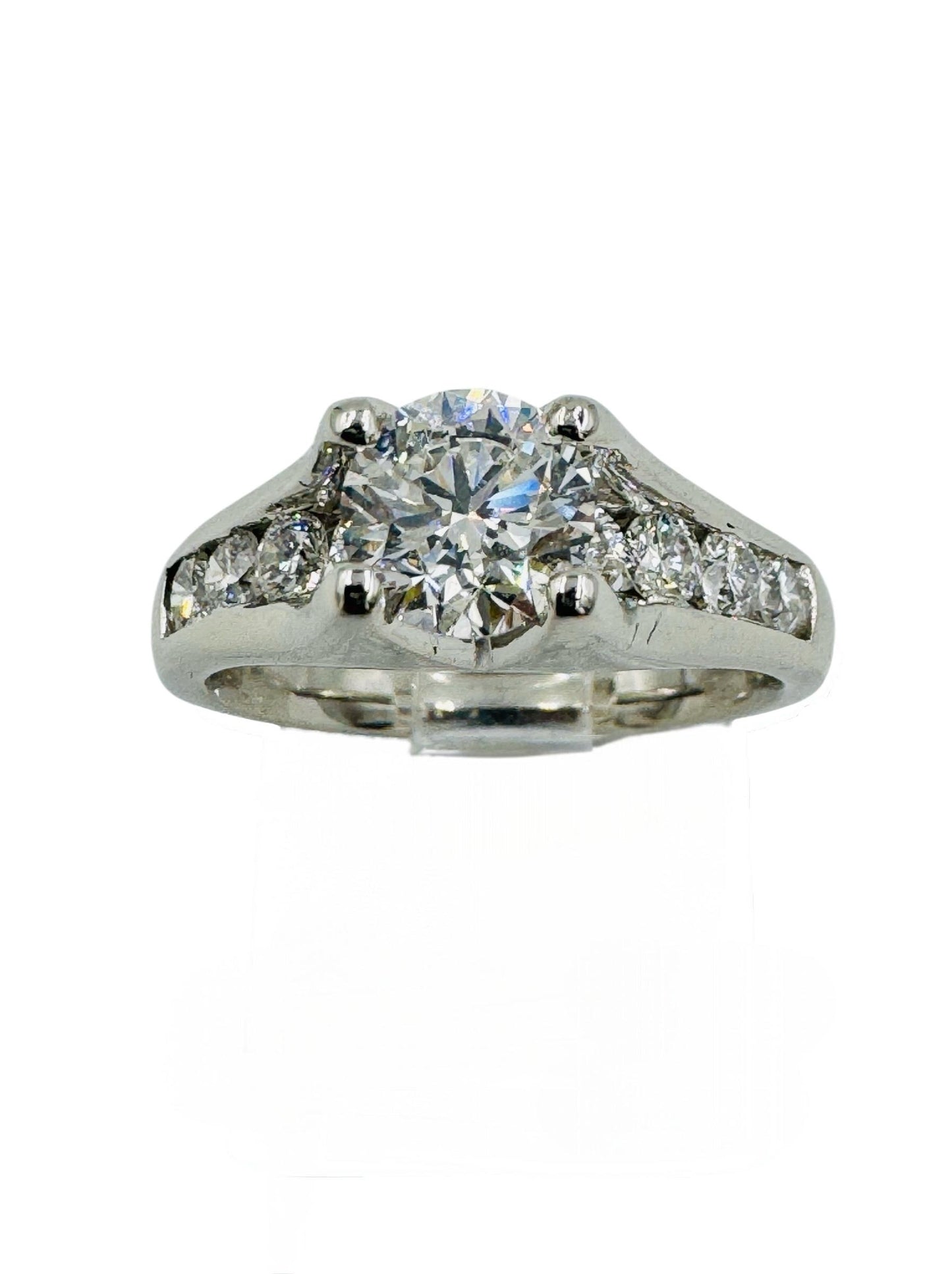 Platinum Diamond Engagement Ring EGL Certified