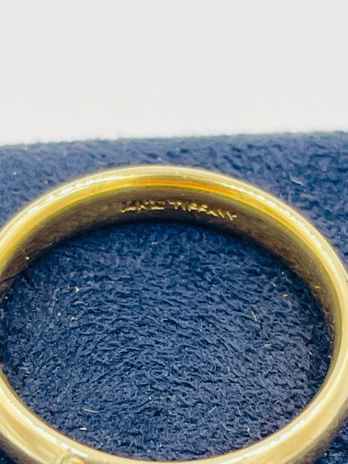 Vintage Tiffany & Co. 4.4mm 14k Yellow Gold Classic Wedding Band Ring
